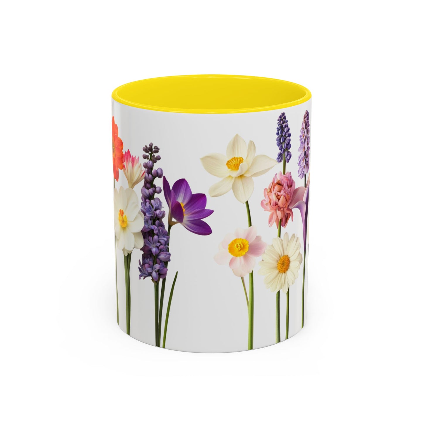 Bright Flowers - Accent Coffee Mug (11, 15oz) - 10400