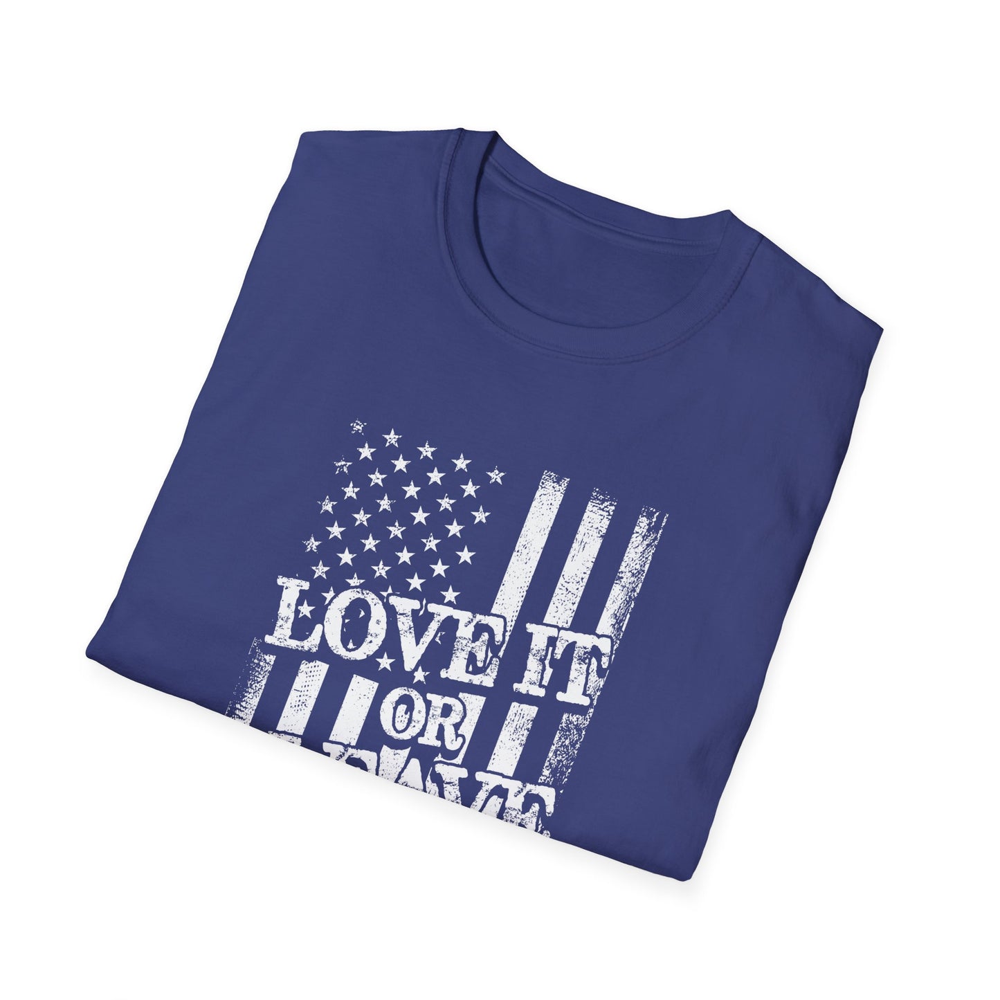 Patriotic T-Shirt: Love It or Leave It, Unisex Tee for Independence Day, Casual Wear, Gift for Veterans, Everyday Comfort - 13520