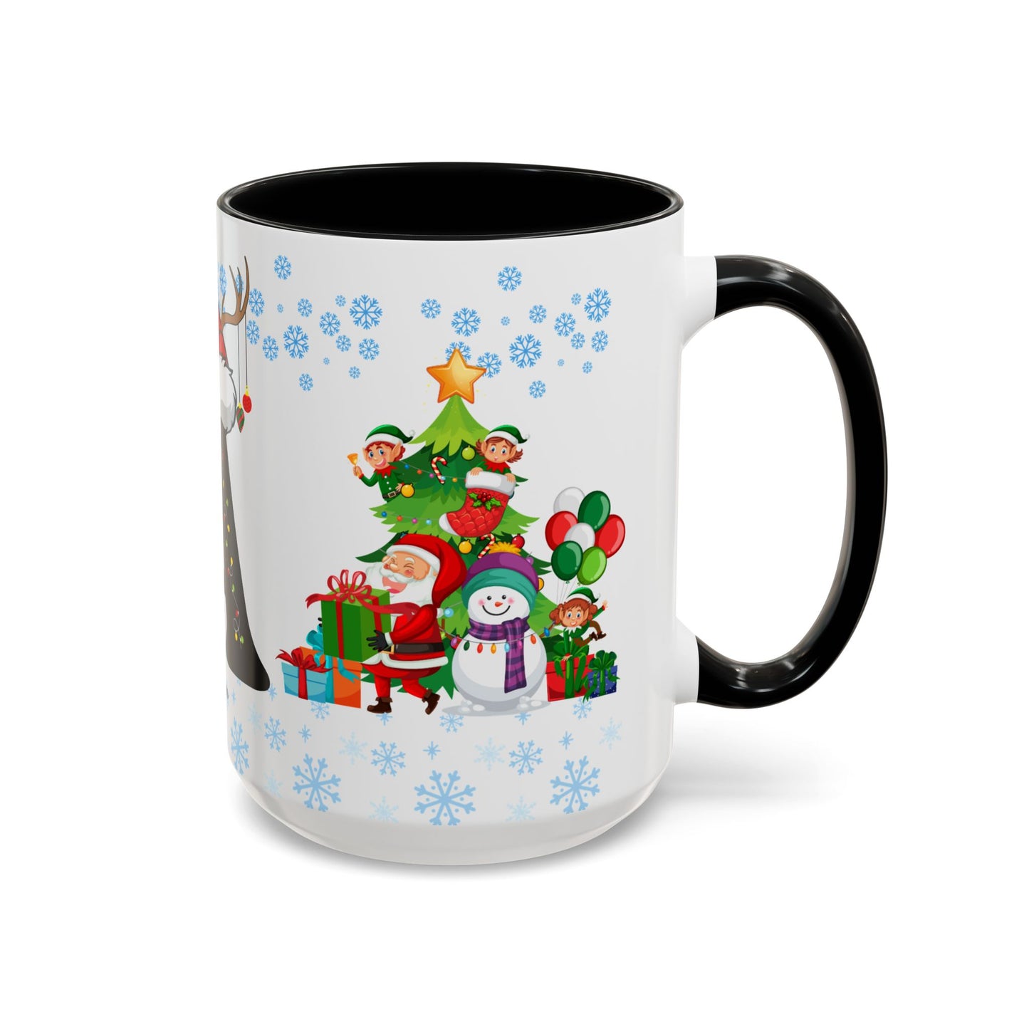 Christmas Letter A for Aaron, Customizable - Accent Coffee Mug (11, 15oz)