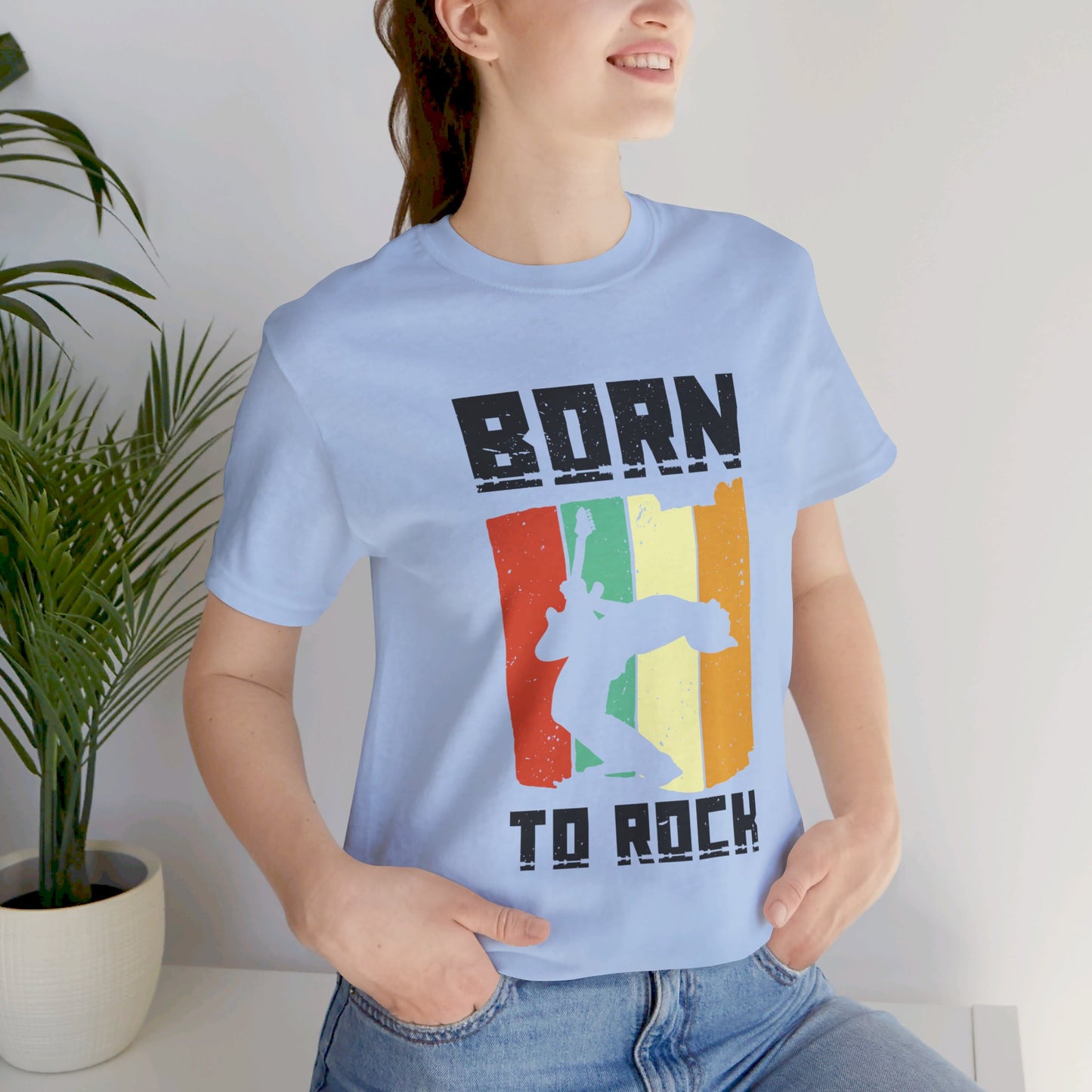 Born To Rock - Unisex Jersey Short Sleeve Tee