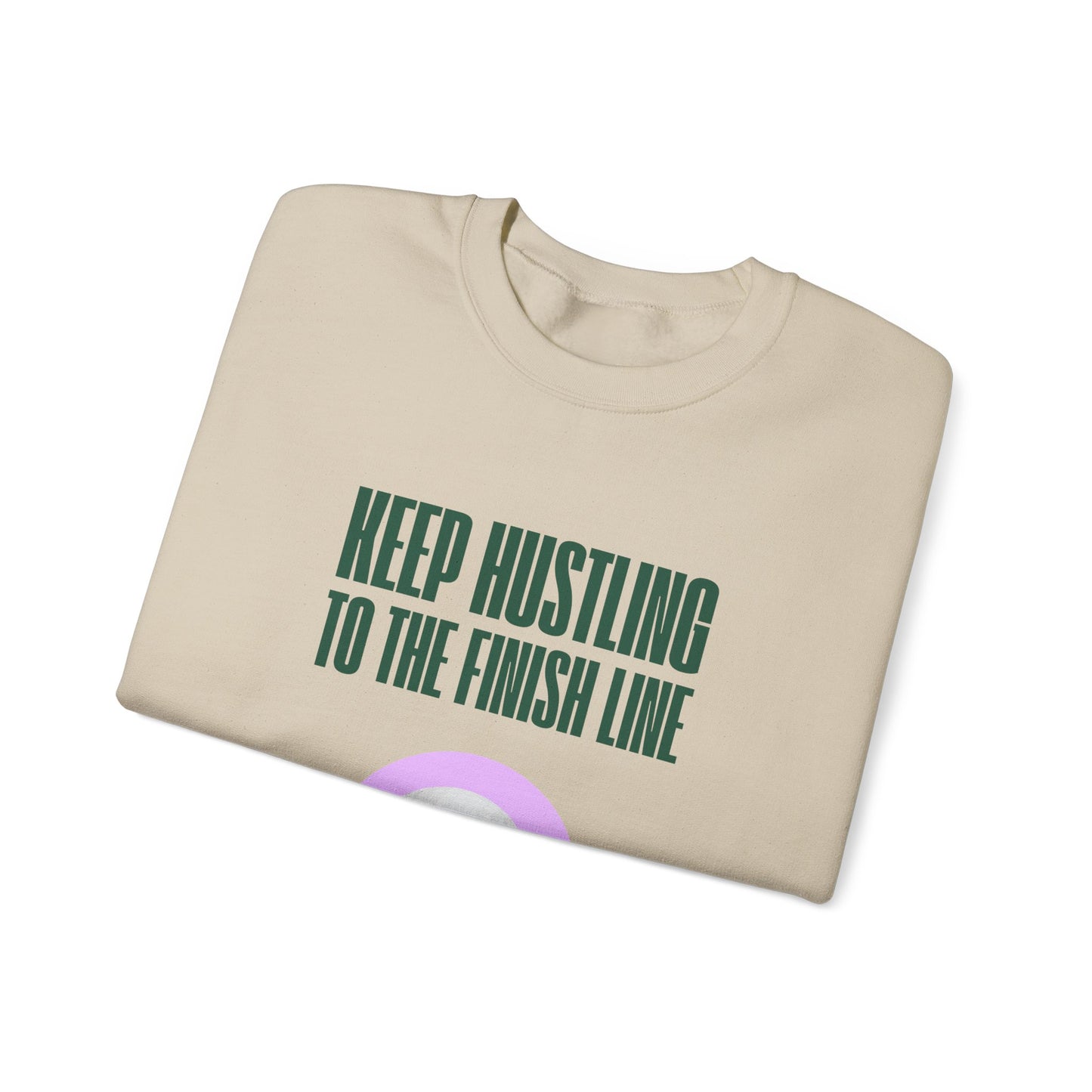 Golf, Keep Hustling to The Finish Line - Unisex Heavy Blend™ Crewneck Sweatshirt - 10580