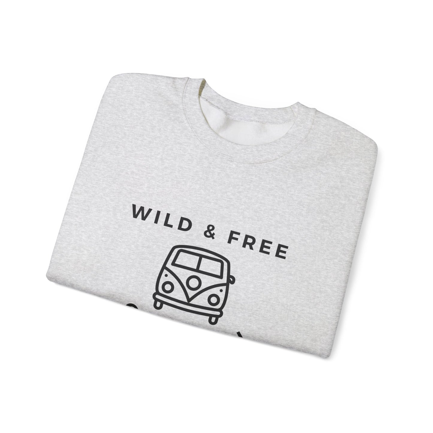 Wild & Free, Camp Van - Unisex Heavy Blend™ Crewneck Sweatshirt - 10741