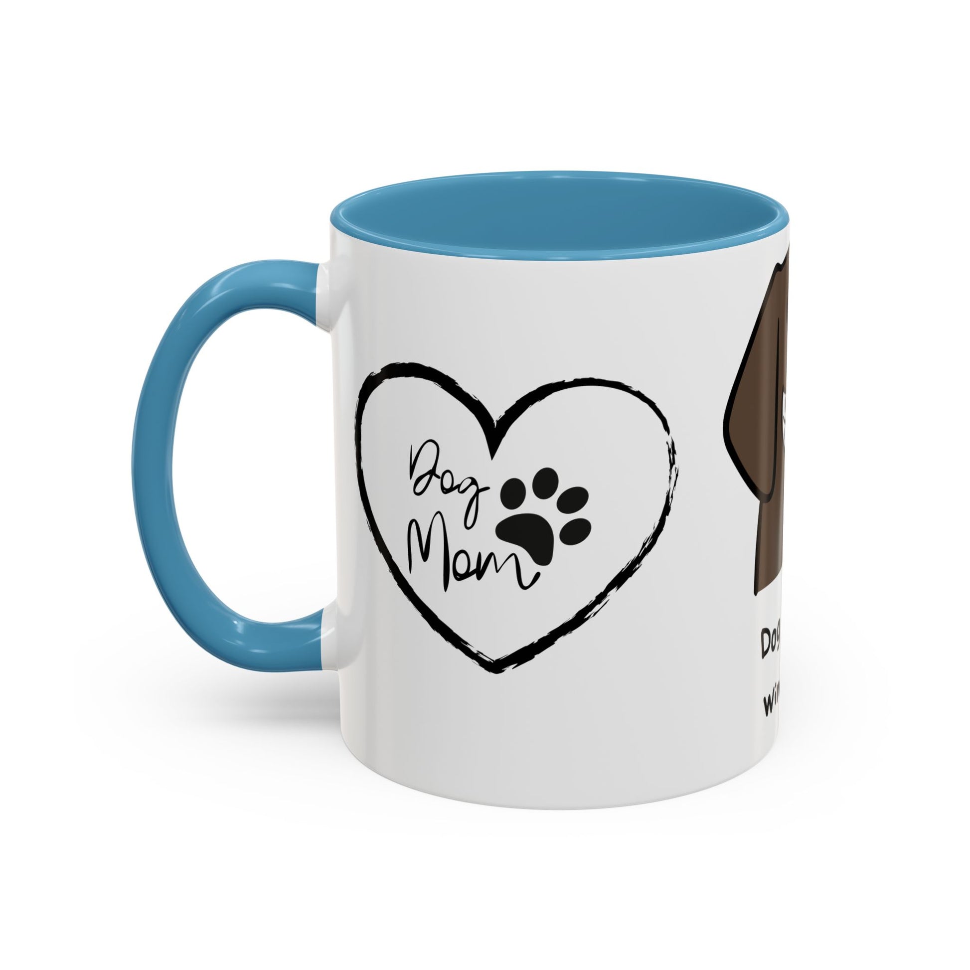 Dog Mother, Wine Lover - Accent Coffee Mug (11, 15oz) | 11 oz,11oz,15 oz,15oz,accent mug,Coffee Mugs,Halloween,Home & Living,Kitchen,Mugs,Spring Essentials,two tone,White base