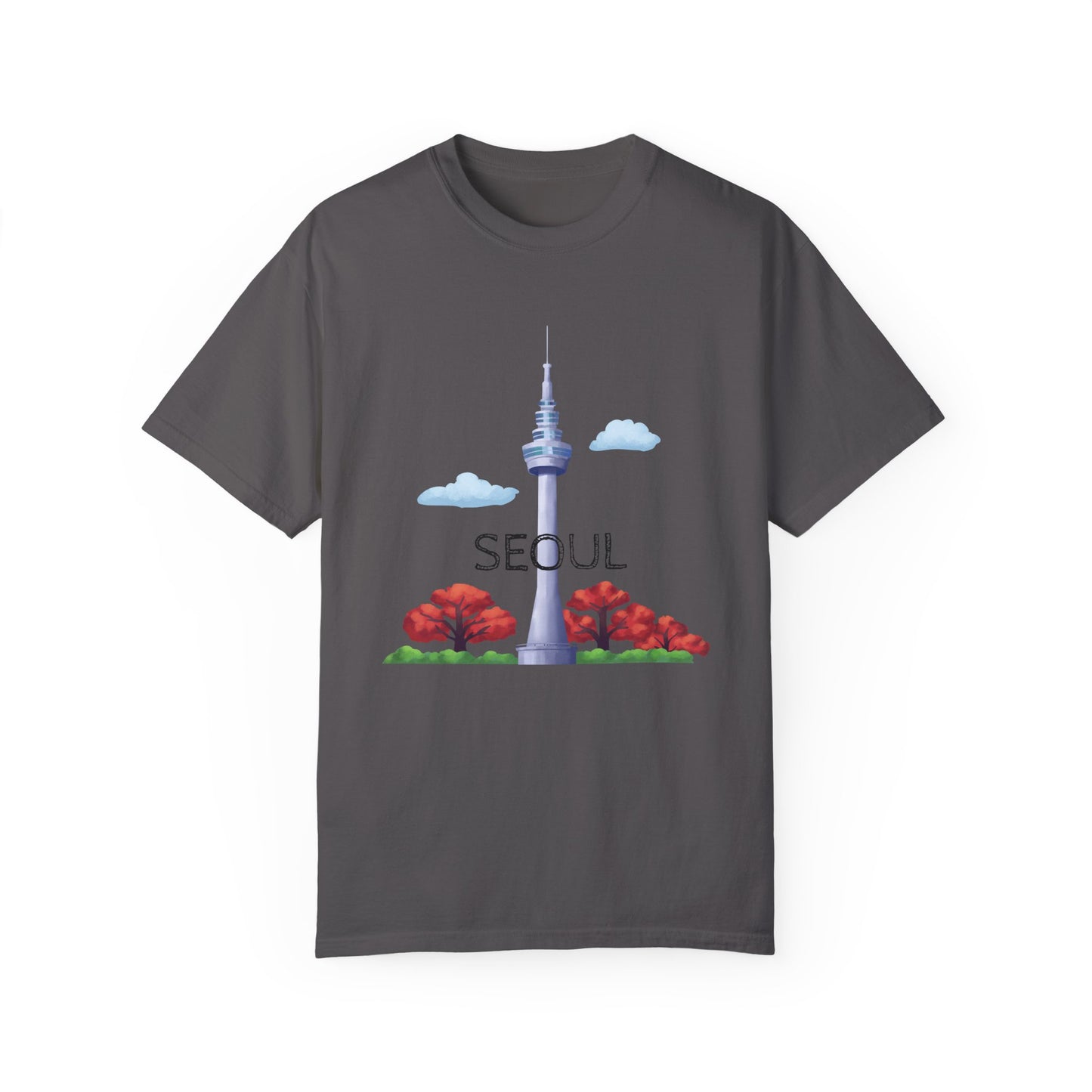 Seoul Skyline Unisex T-Shirt - Casual Travel Tee - 12046