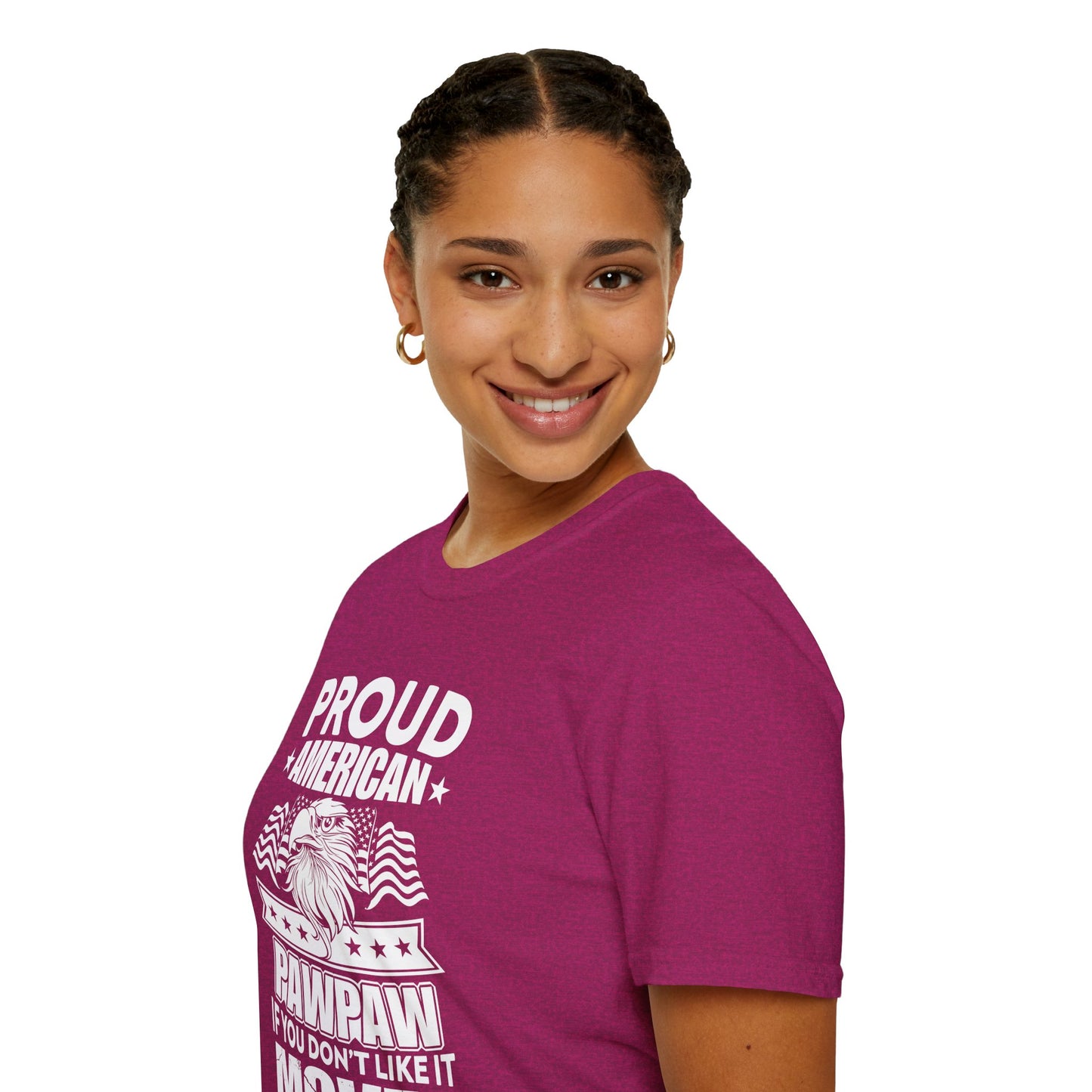 Proud American Pawpaw T-Shirt, Unisex Tee for Grandfather, Father's Day Gift, Casual Wear, Patriotic Shirt, Comfortable Tee - 13787