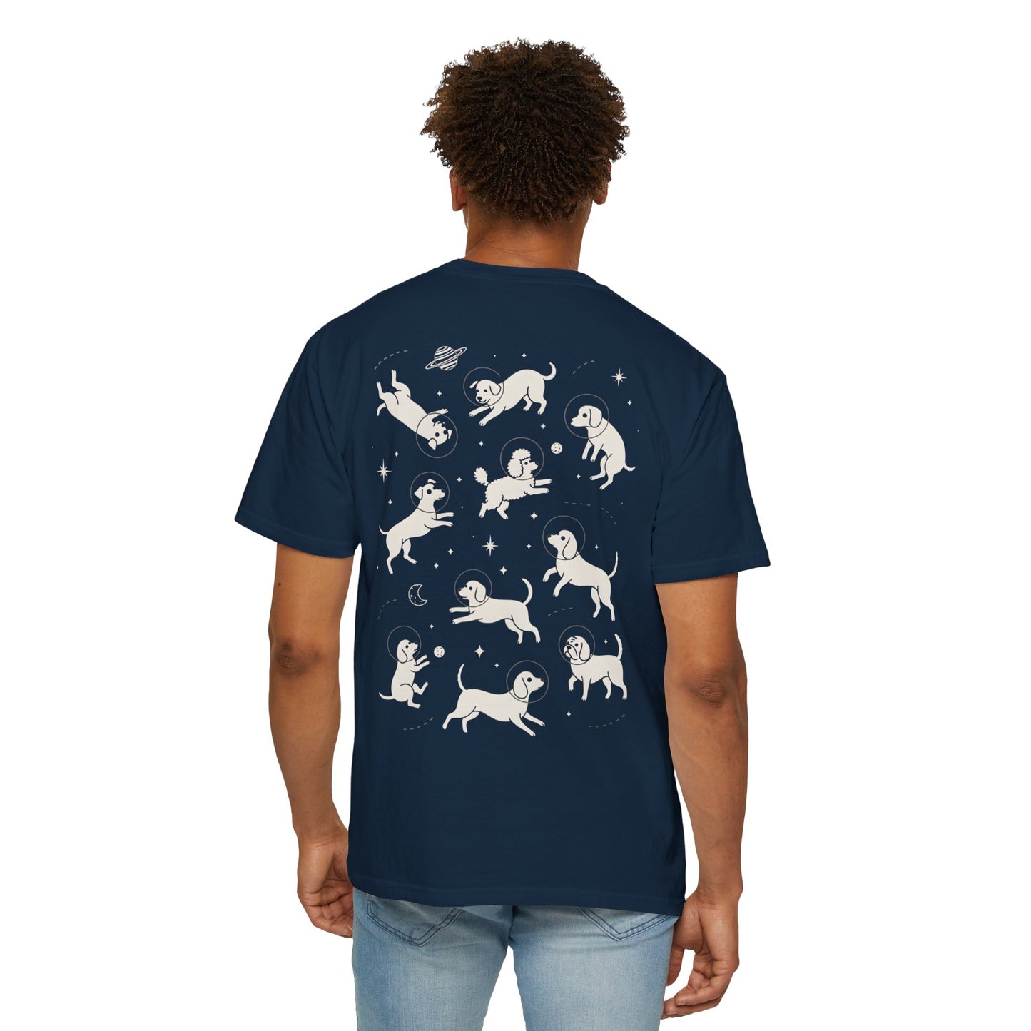 Space Dogs T-Shirt – Cute Astronaut Dog Graphic Tee for Dog Lovers - 14680