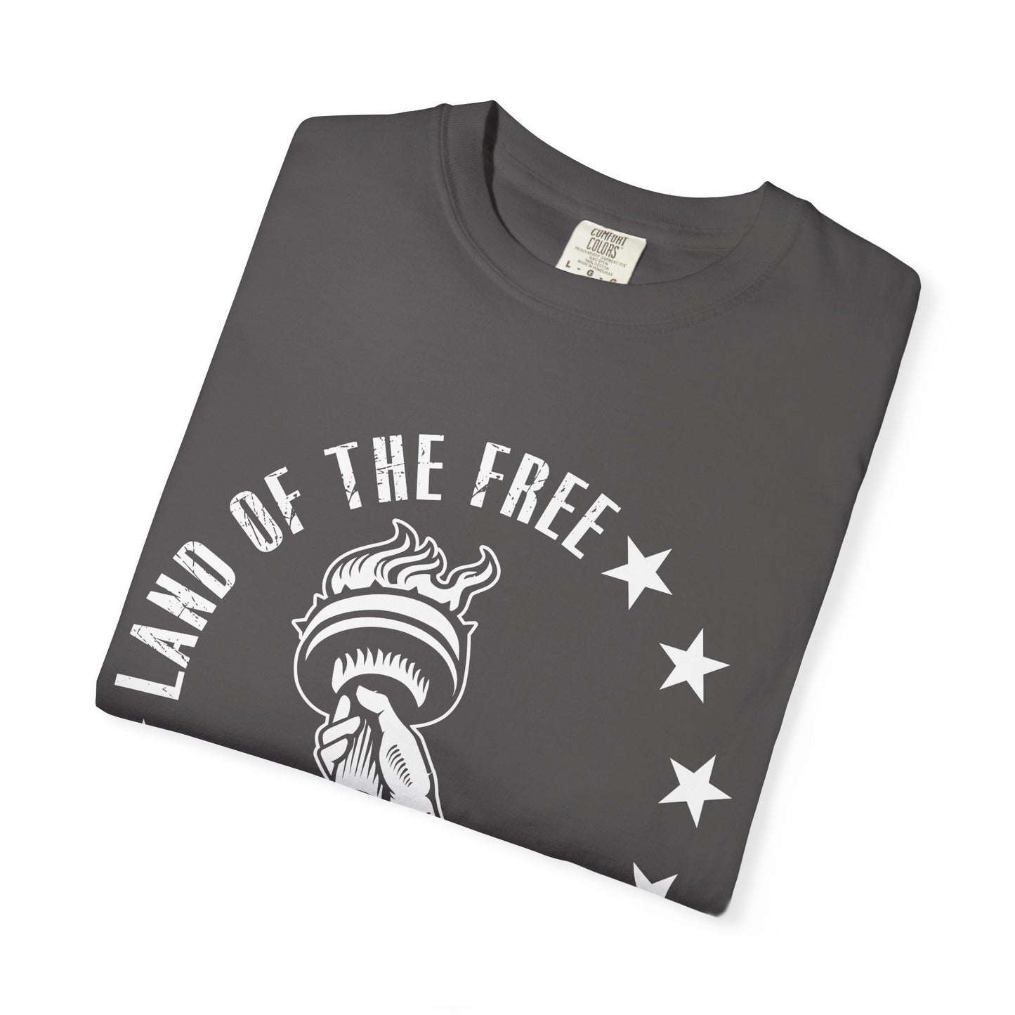 Land Of the Free Graphic T-Shirt, Casual Wear for Independence Day, Gift for Freedom Lovers, Unisex Tee for Everyday Style, Comfort and Style - 13640