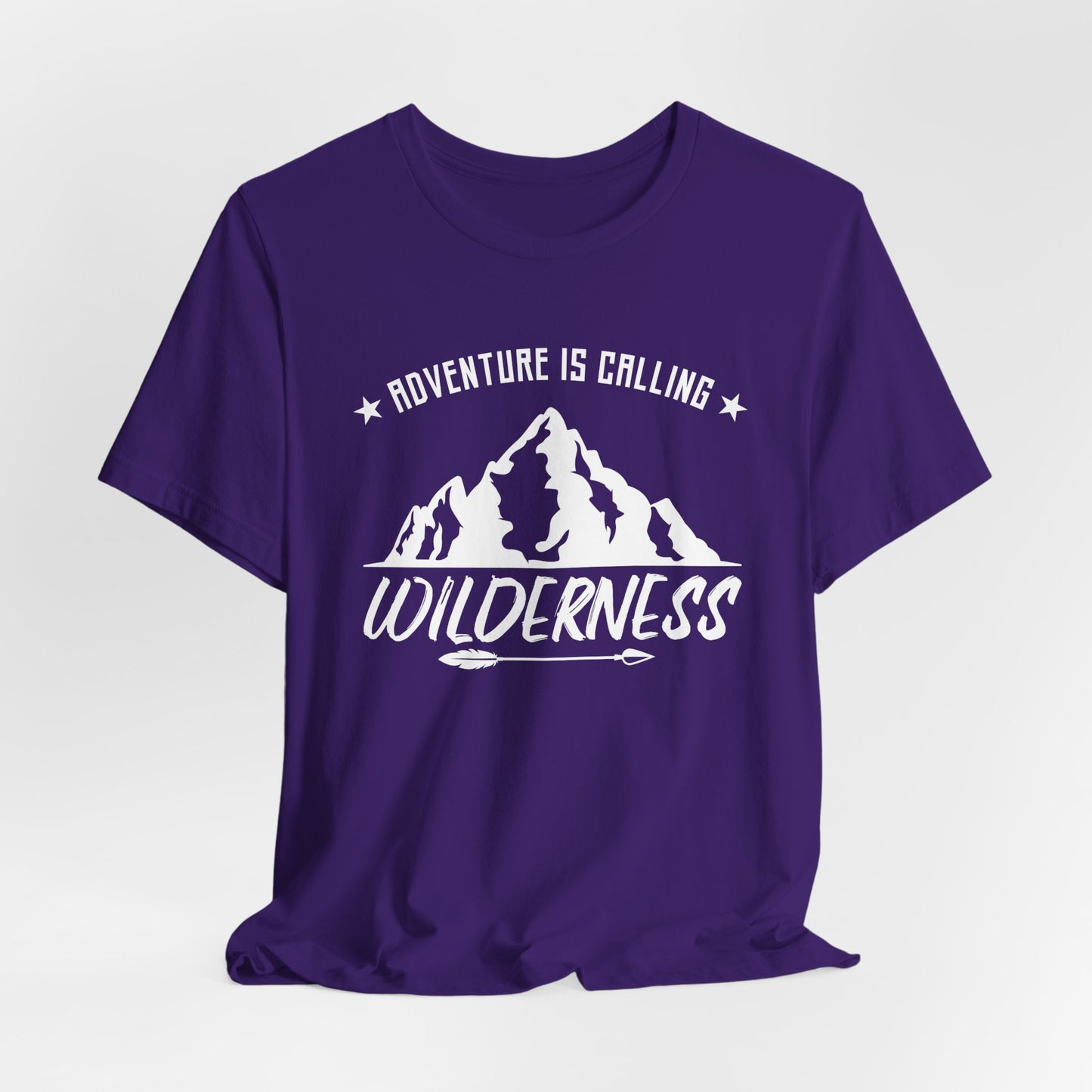 Camping: Adventure Is Calling, Wilderness - Unisex Jersey Short Sleeve Tee - 12585