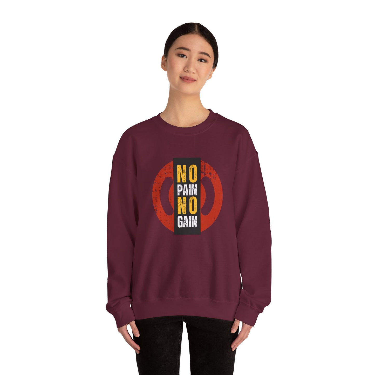 No Pain No Gain - Unisex Heavy Blend™ Crewneck Sweatshirt - 10851