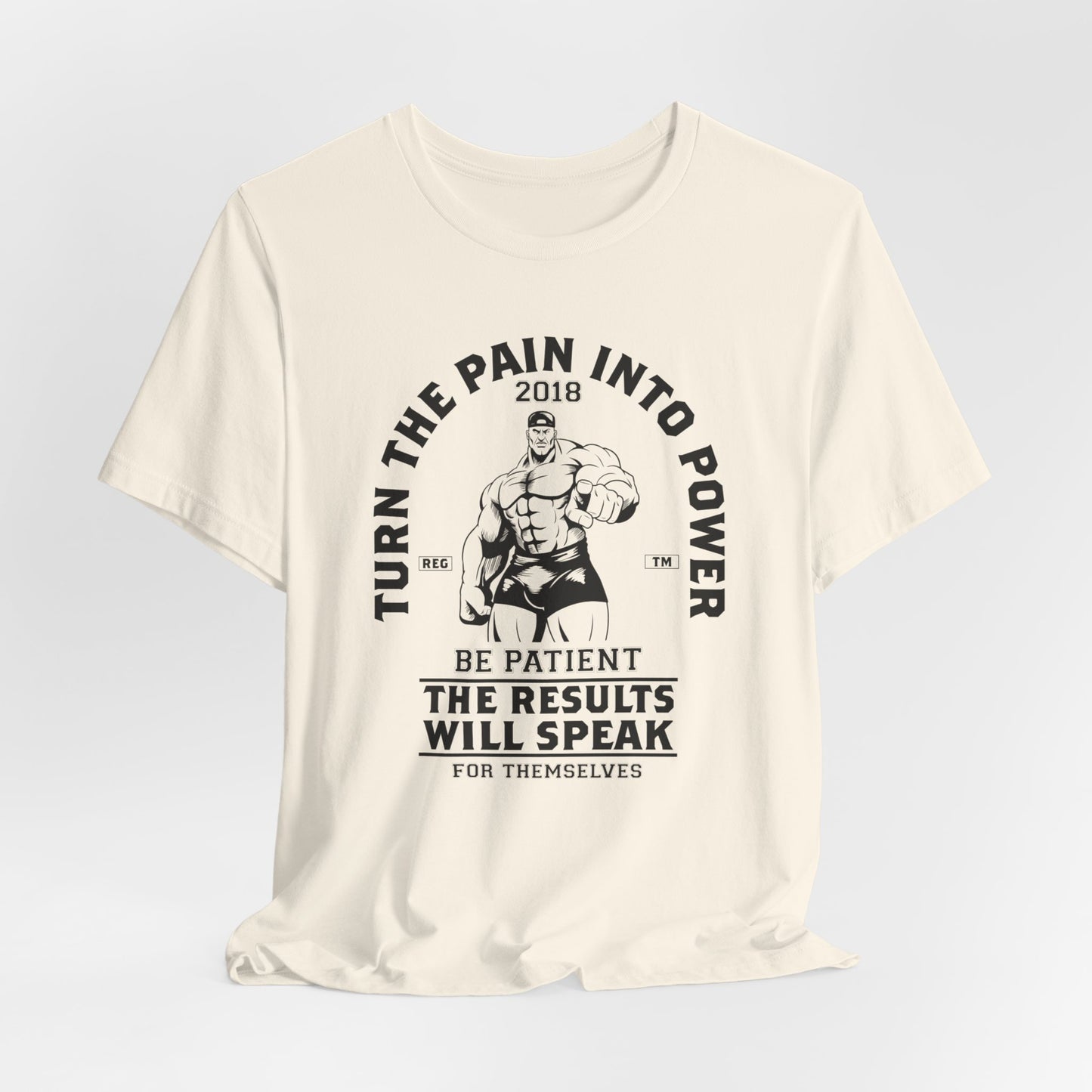 Gym: Turn The Pain Into Power - Unisex Jersey Short Sleeve Tee