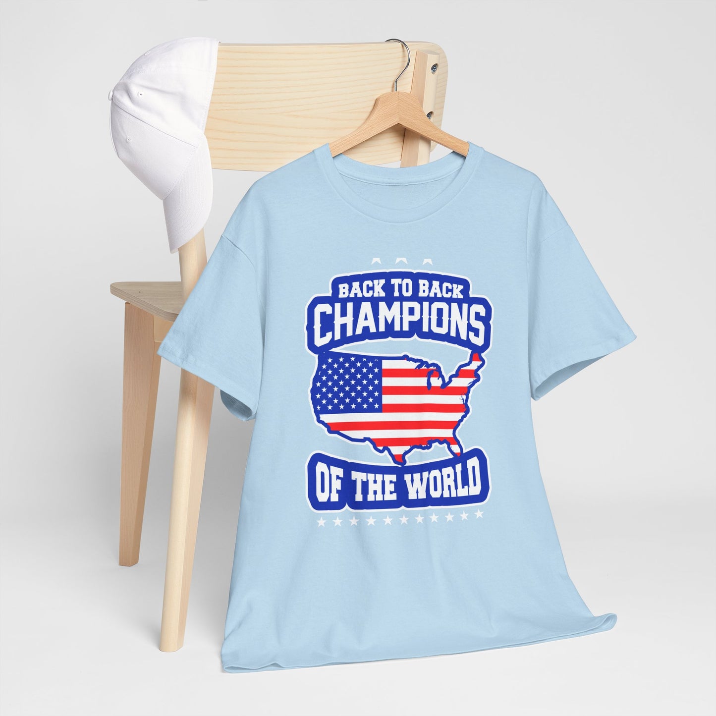 Back-to-Back Champions Unisex Tee | Perfect for Sports Fans, Casual Wear, Gifts, Fourth of July, BBQ Events - 13597