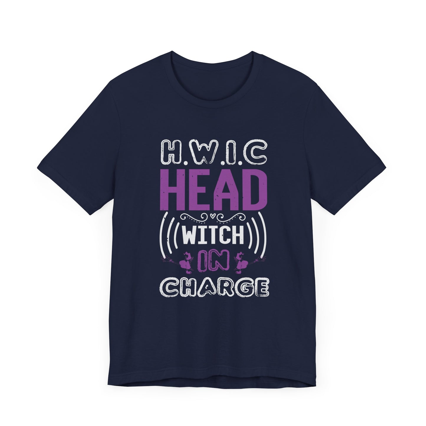 H.W.I.C. (Head Witch in Charge) - Unisex Jersey Short Sleeve Tee