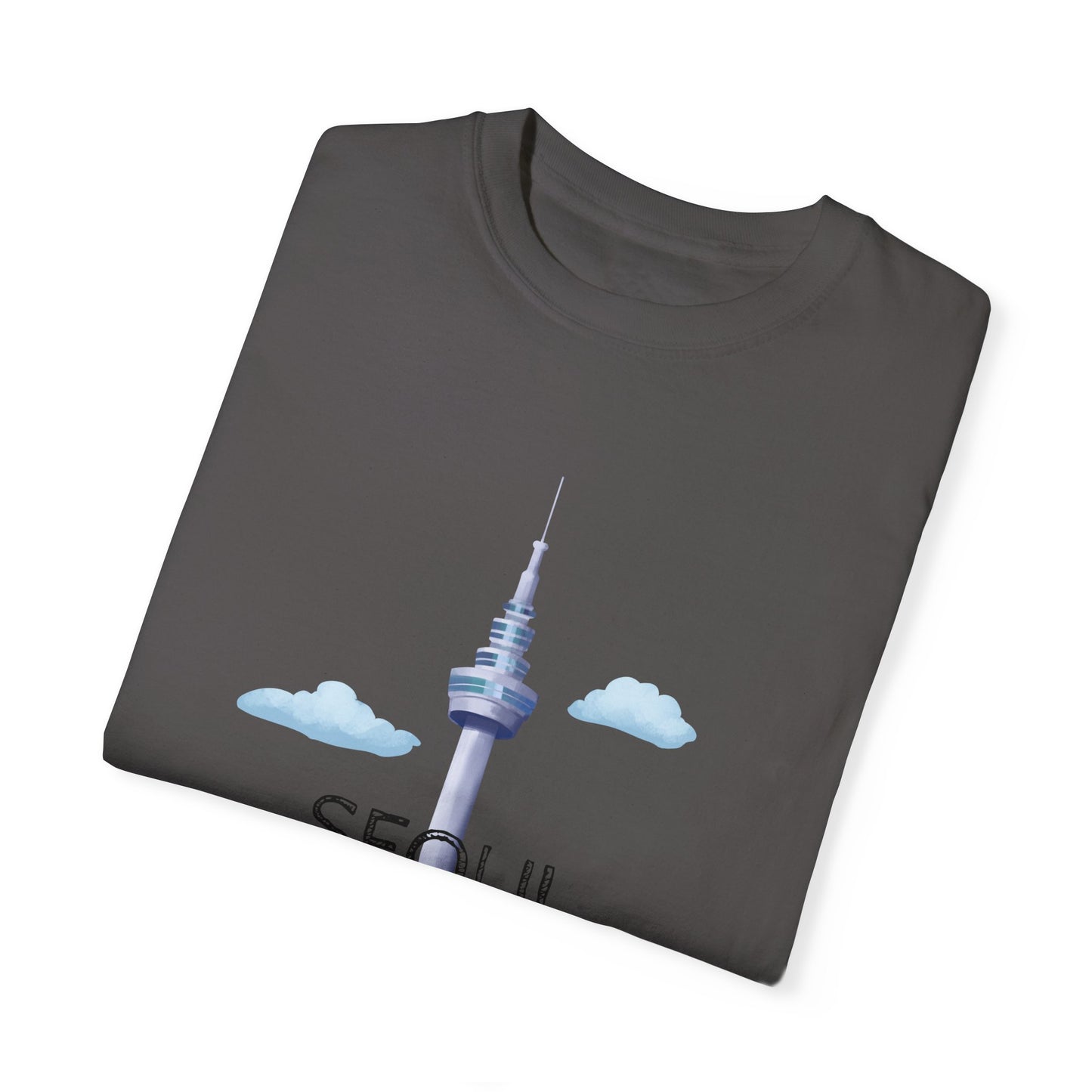 Seoul Skyline Unisex T-Shirt - Casual Travel Tee - 12046