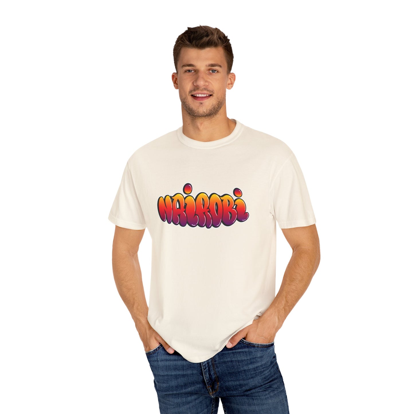 Nairobi Graphic T-Shirt - Unisex Garment-Dyed Tee - 12181