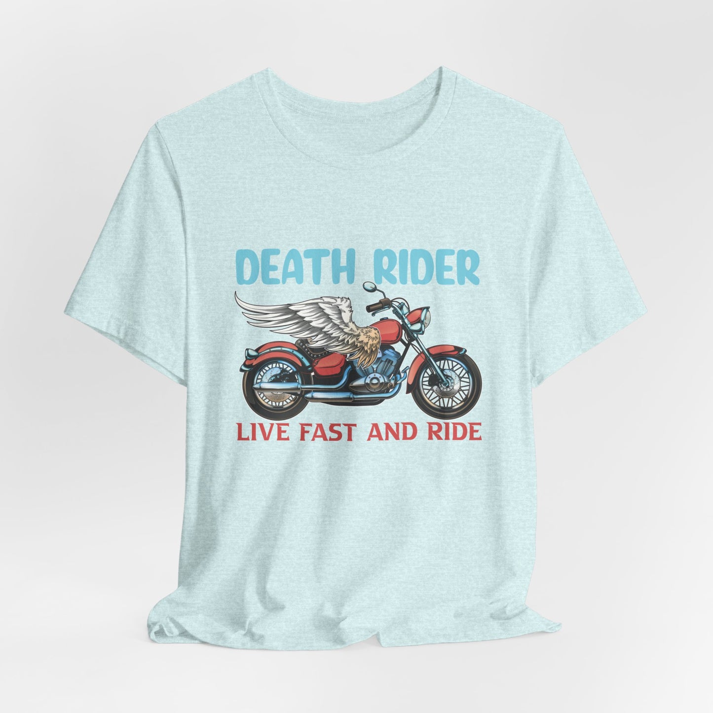 Death Rider, Live Fast and Ride  - Unisex Jersey Short Sleeve Tee