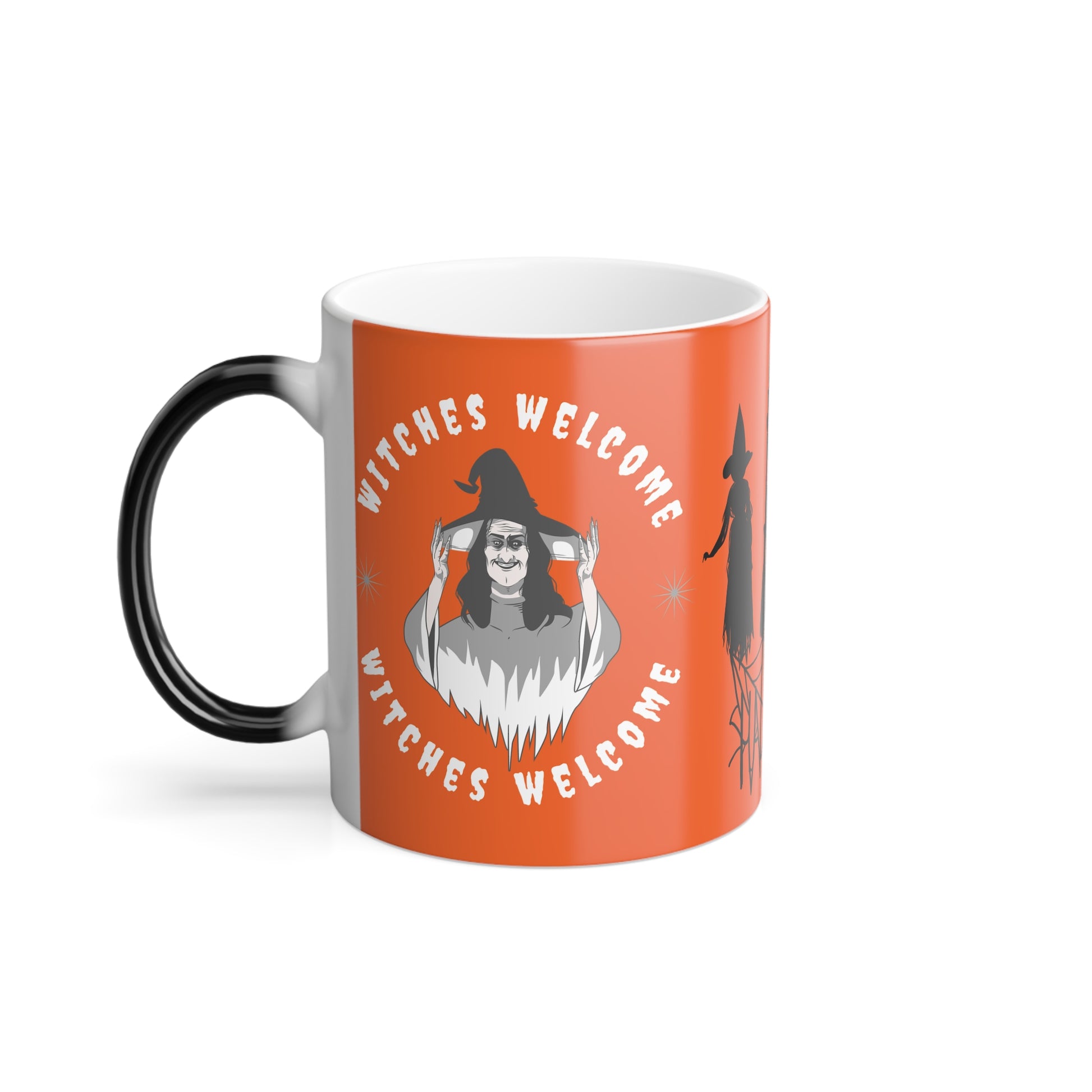 Halloween Witches - Color Morphing Mug, 11oz | 11 oz,11oz,Ceramic,Coffee Mugs,Color changing mug,Drink,Drinks,Glossy,Home & Living,Magic Mug,Mugs