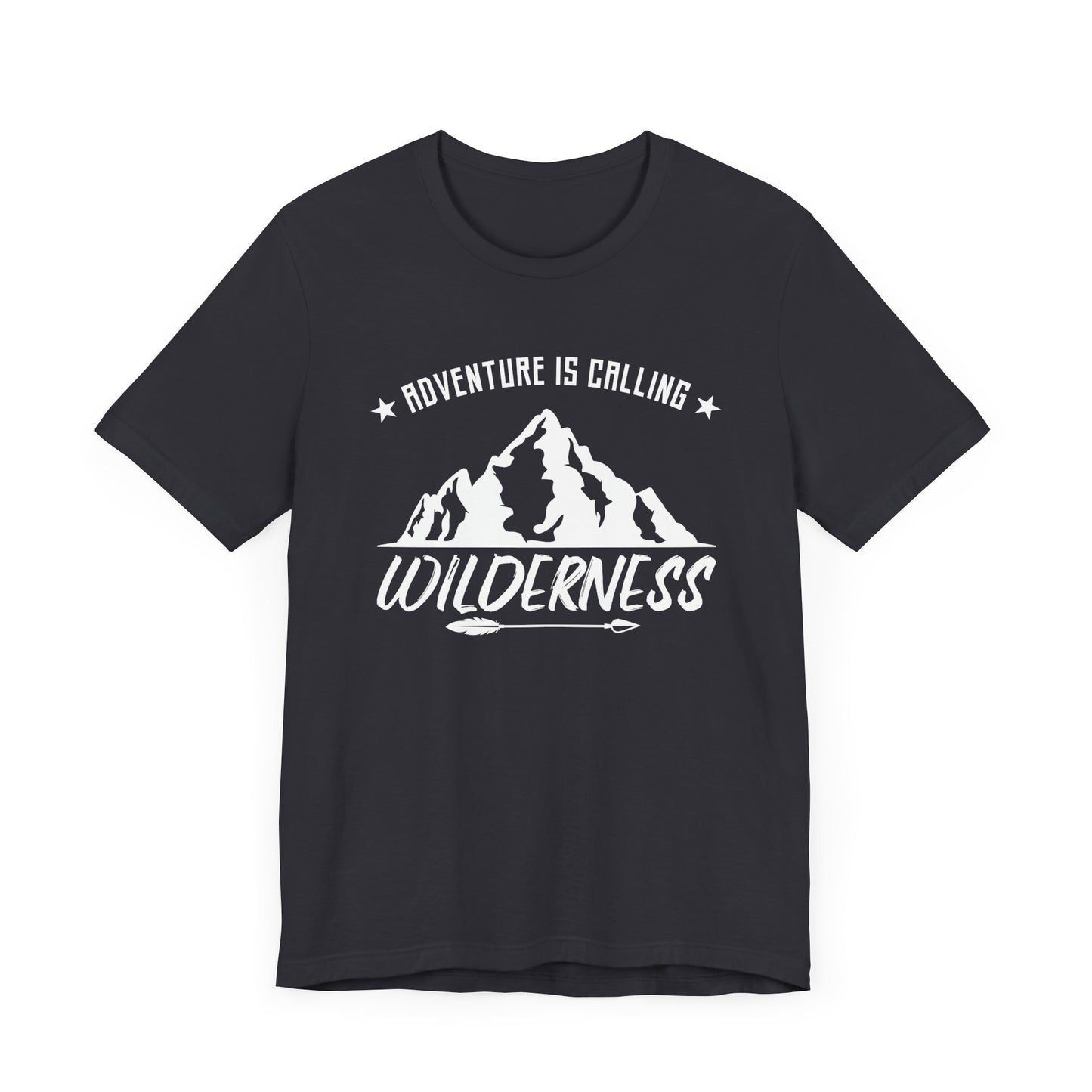 Camping: Adventure Is Calling, Wilderness - Unisex Jersey Short Sleeve Tee - 12585