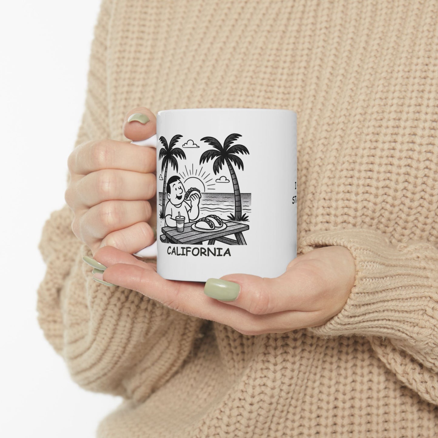 "I came for the tacos, stayed for the sunsets." Ceramic Mug – 12704