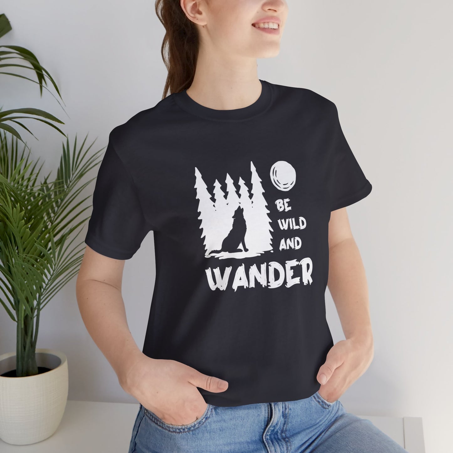 Camping: Be Wild & Wander - Unisex Jersey Short Sleeve Tee