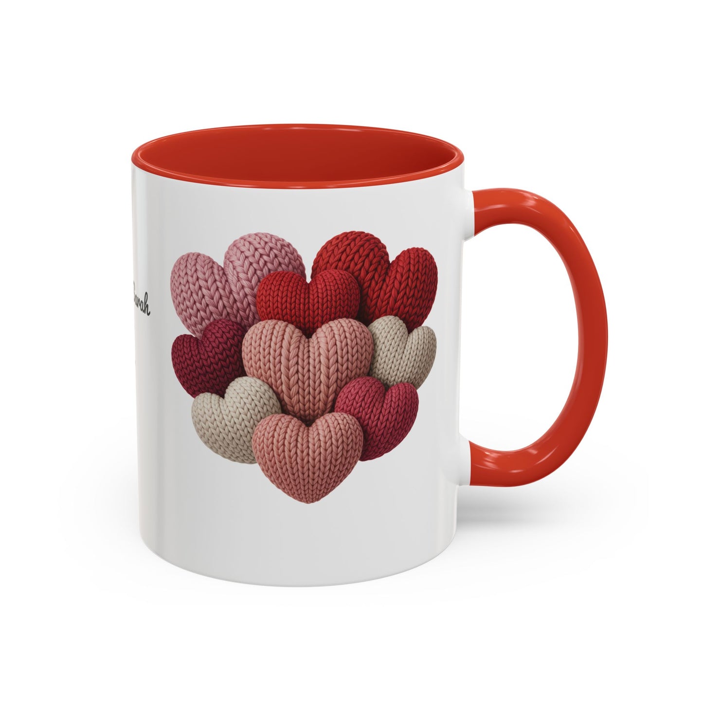 Valentine’s Hearts Personalized Mug — Custom Names & Established Date (11oz / 15oz) - 14745