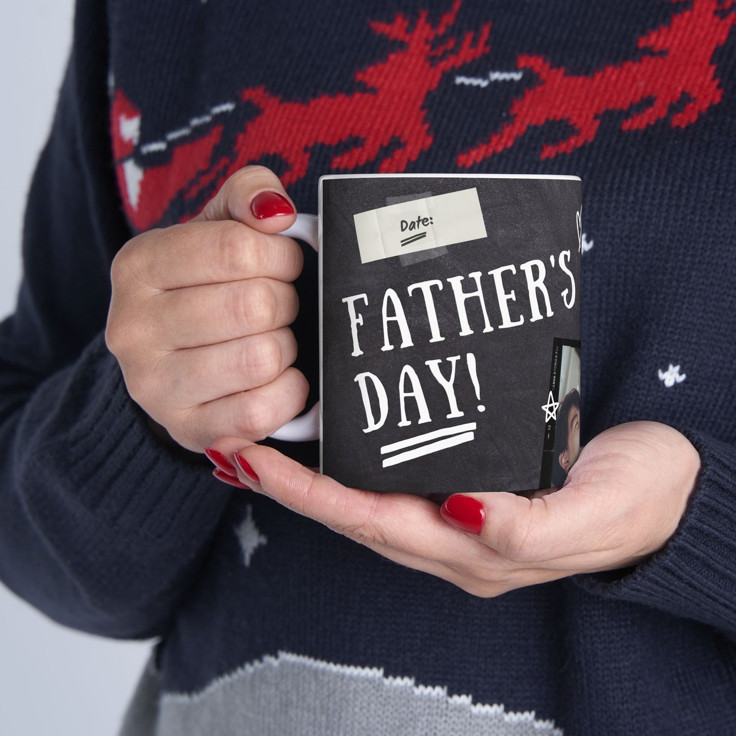 Personalized Ceramic Mug, Customizable Coffee Cup, Perfect Gift for Birthdays, Father's Day - 14068