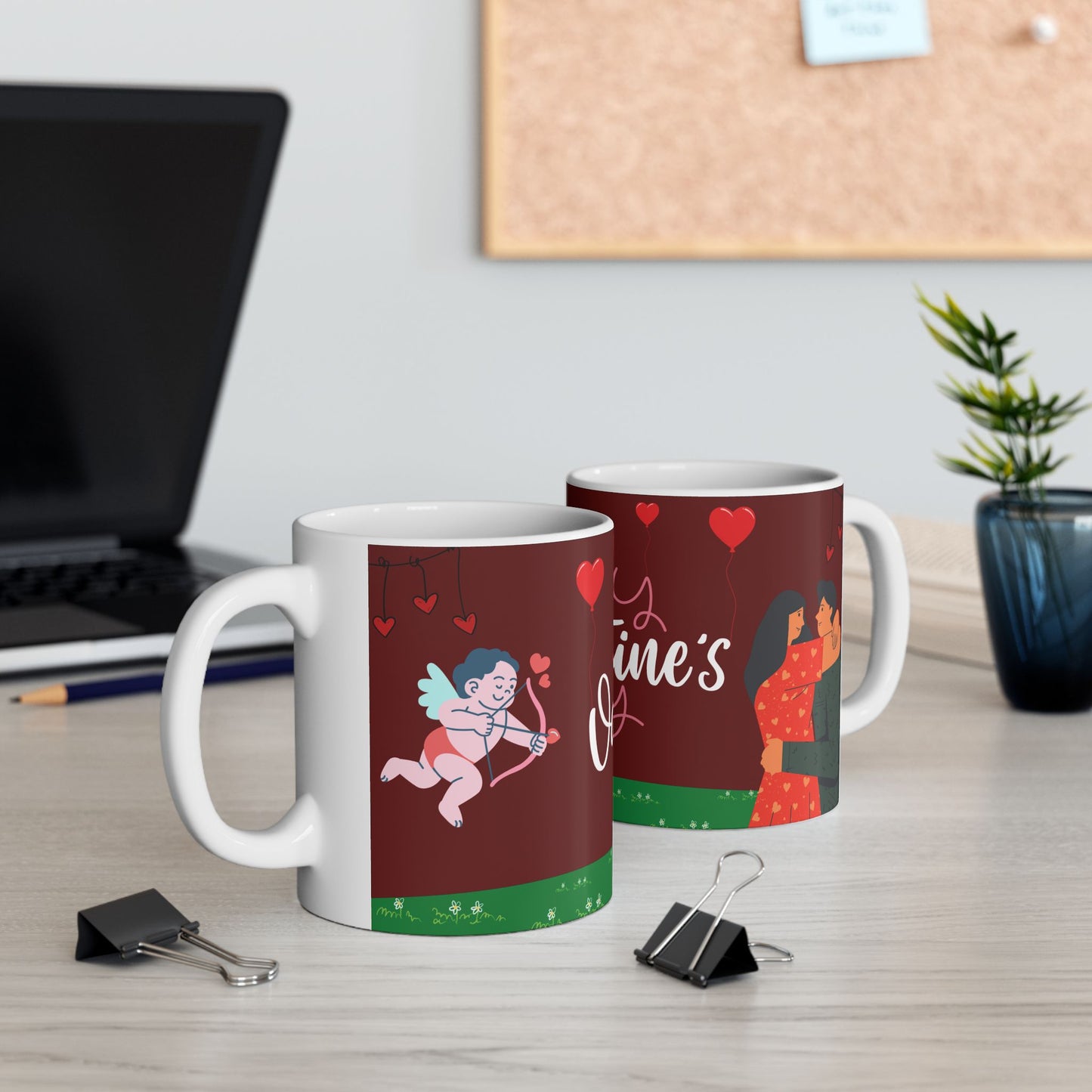 Happy Valentine’s Day!  - Ceramic Mug, (11oz, 15oz) - 11179