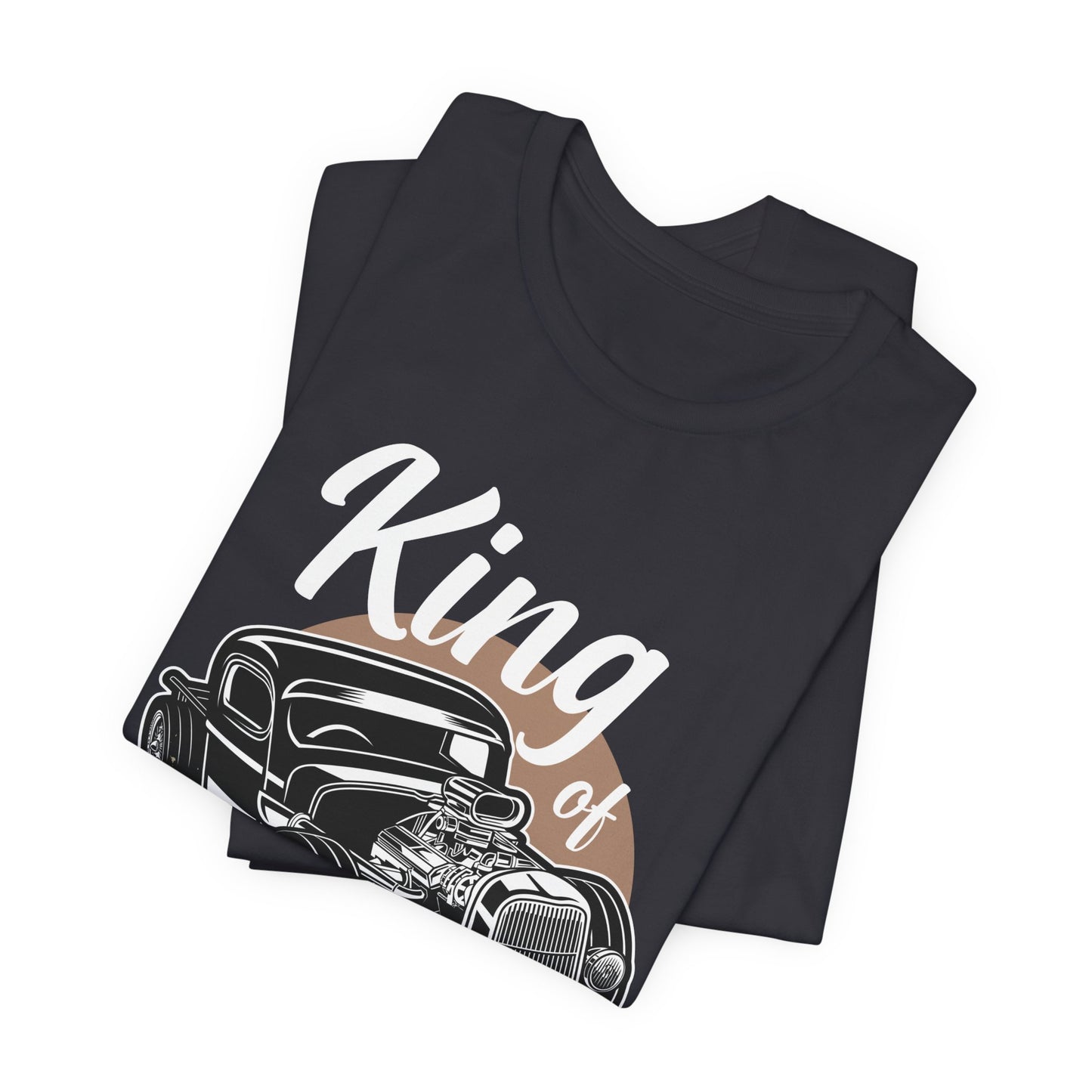 King of the Road, Vintage Custom Engine - Unisex Jersey Short Sleeve Tee - 13007