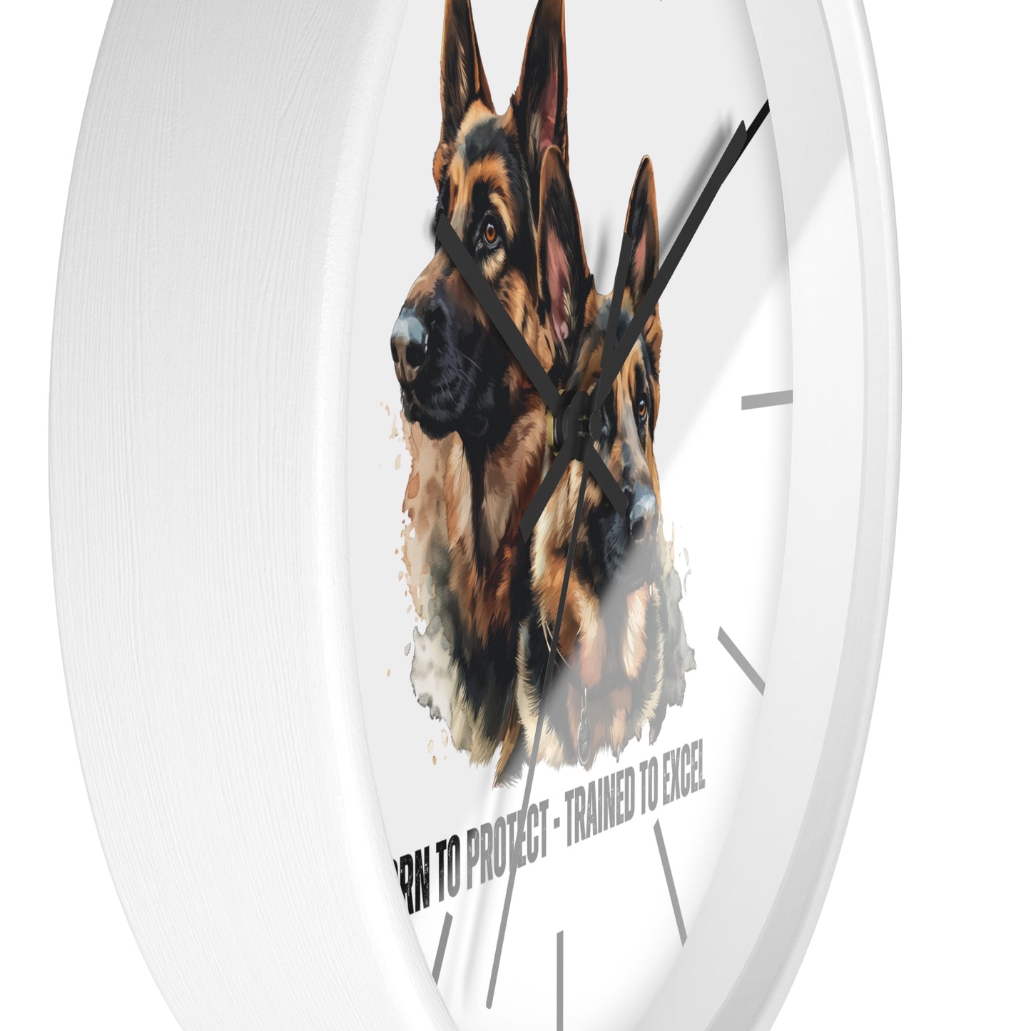 German Shepherds: Born to Protect - Wall Clock - 10513