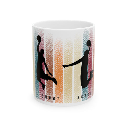 Hoop Dreams Basketball Ceramic Mug, (11oz, 15oz)