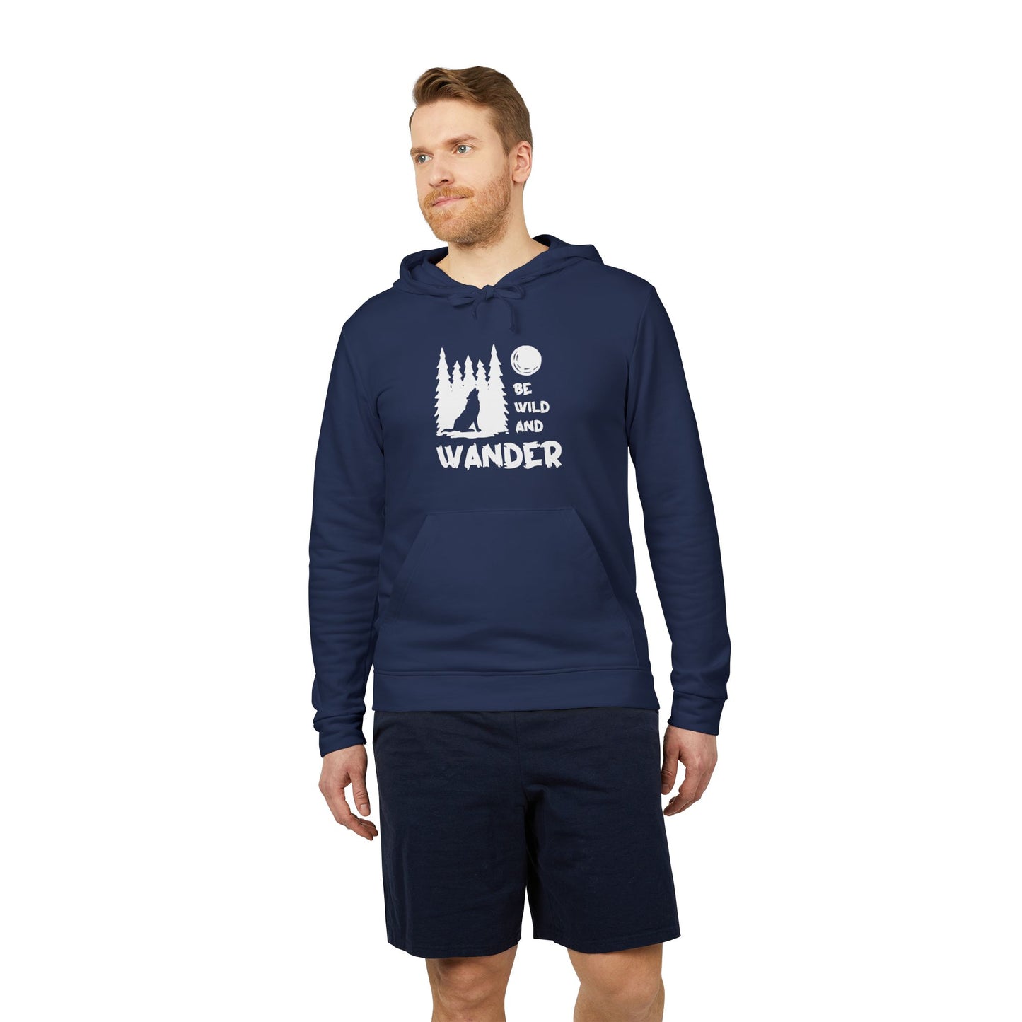 Camping: Be Wild & Wander - Adidas Unisex Fleece Hoodie