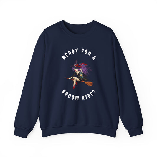 Ready For a Broom Ride - Unisex Heavy Blend™ Crewneck Sweatshirt