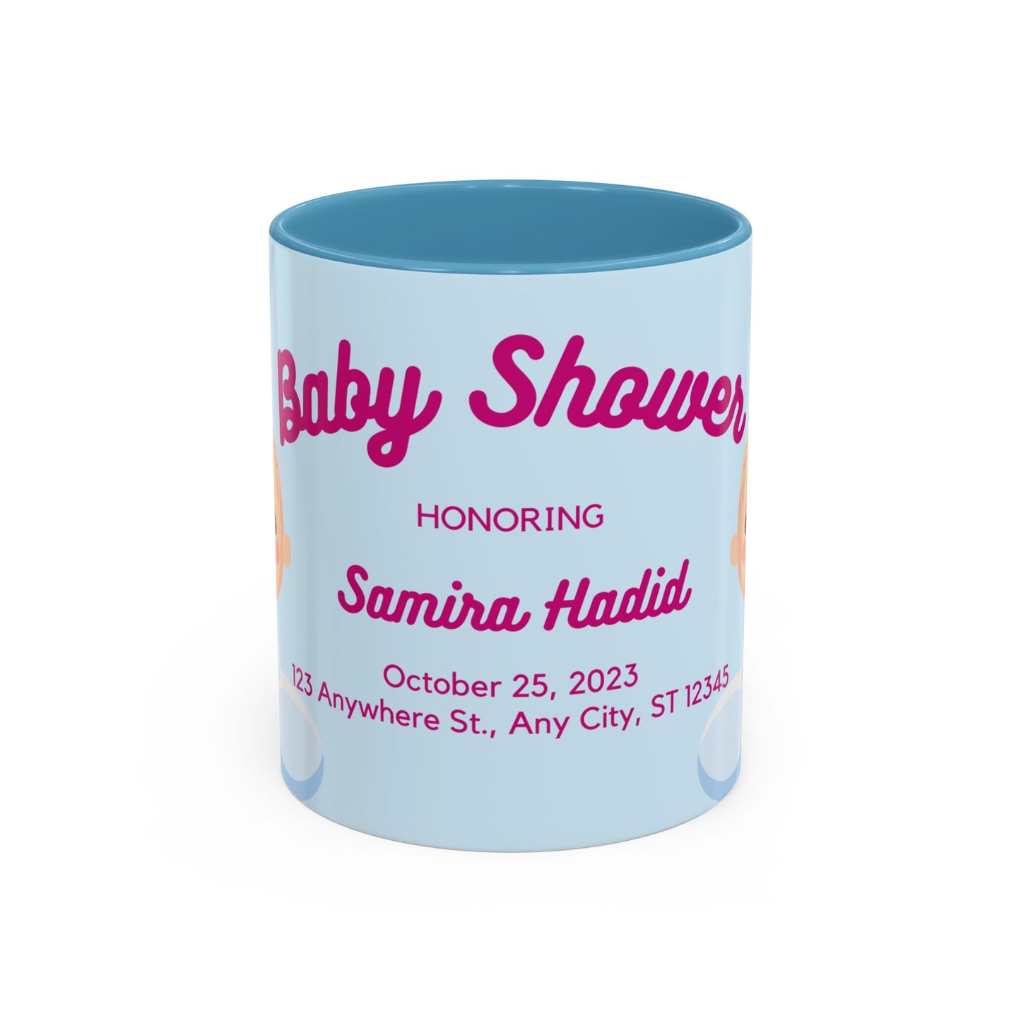 Baby Shower, Detail Customizable - Accent Coffee Mug (11, 15oz) - 11075