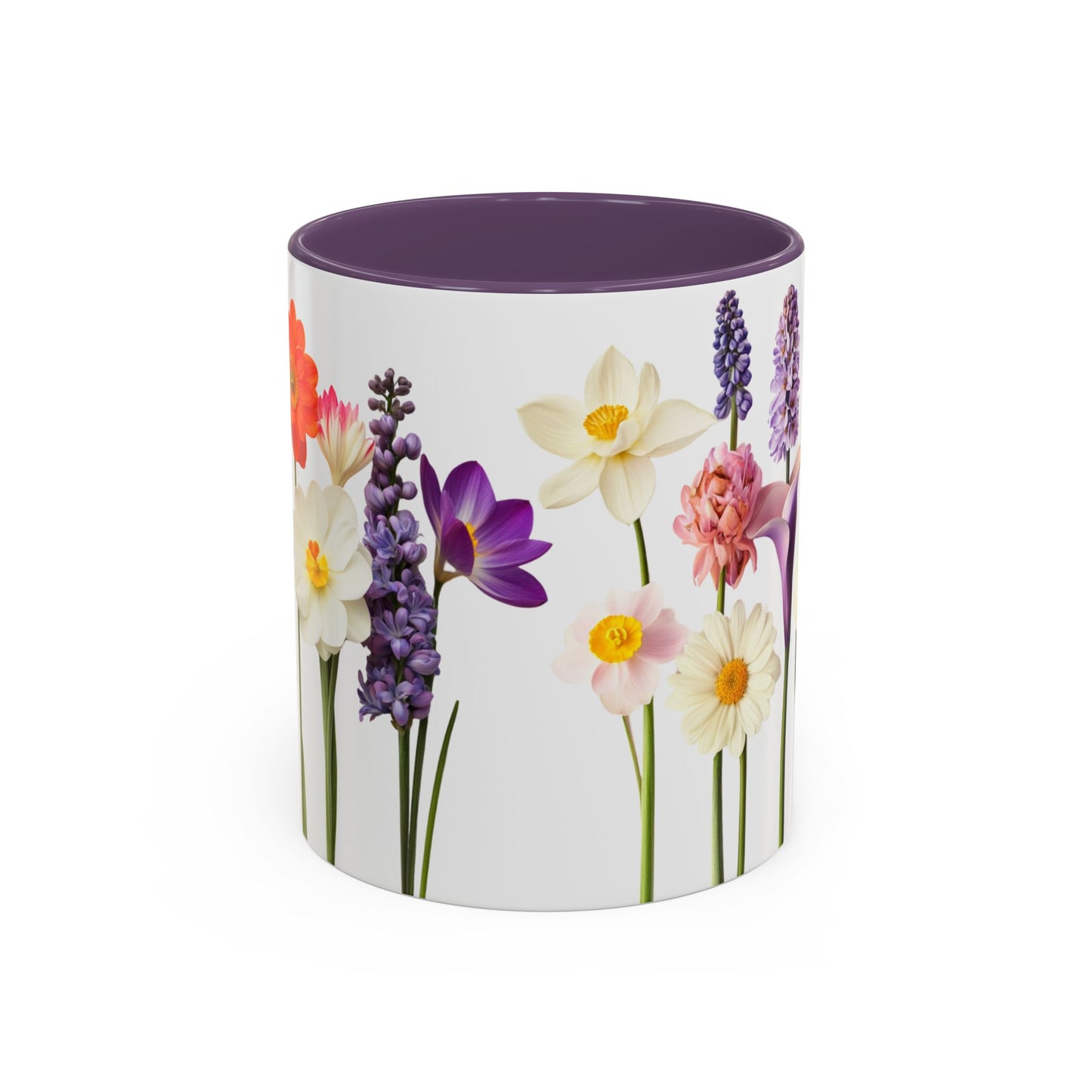 Bright Flowers - Accent Coffee Mug (11, 15oz) - 10400