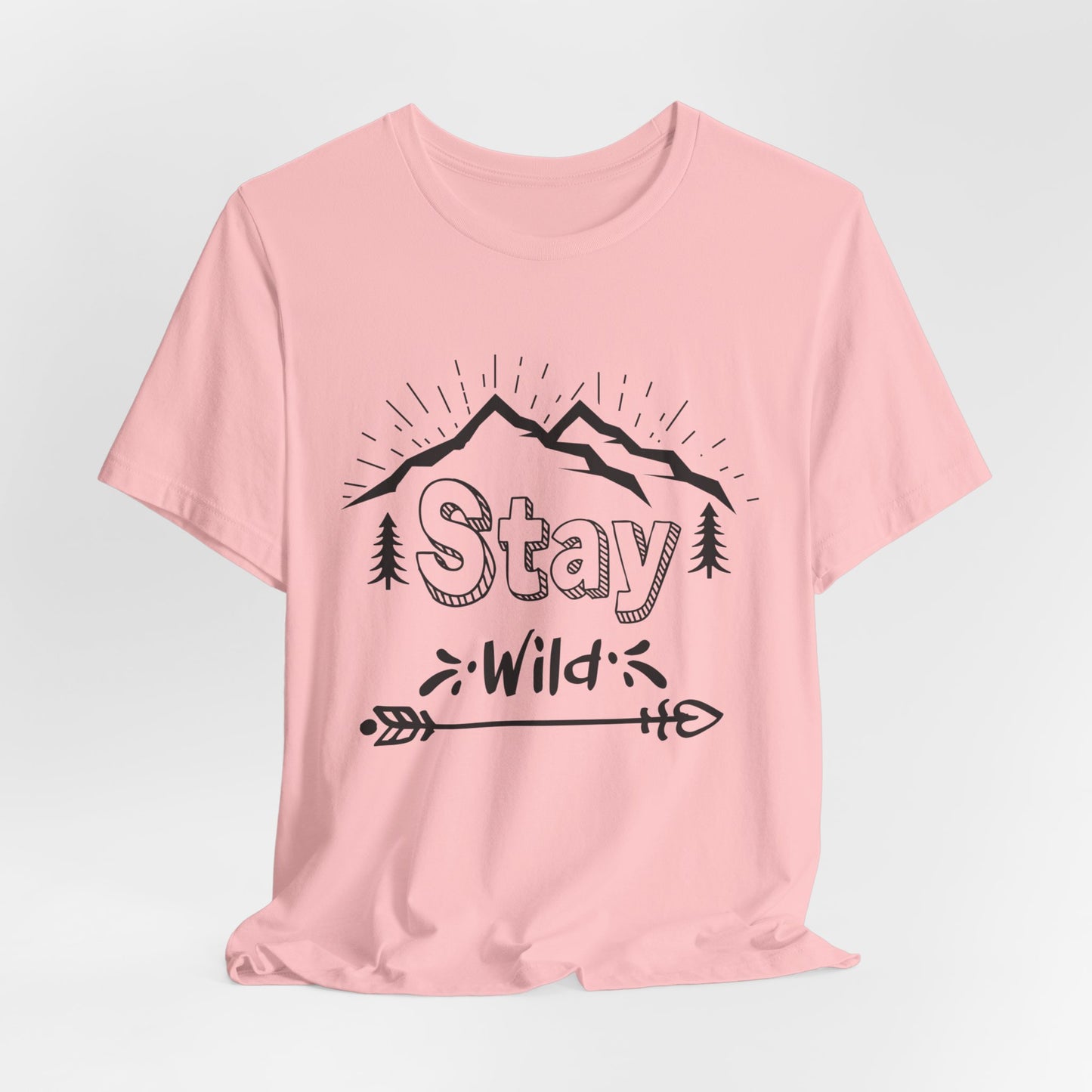 Camping: Stay Wild - Unisex Jersey Short Sleeve Tee