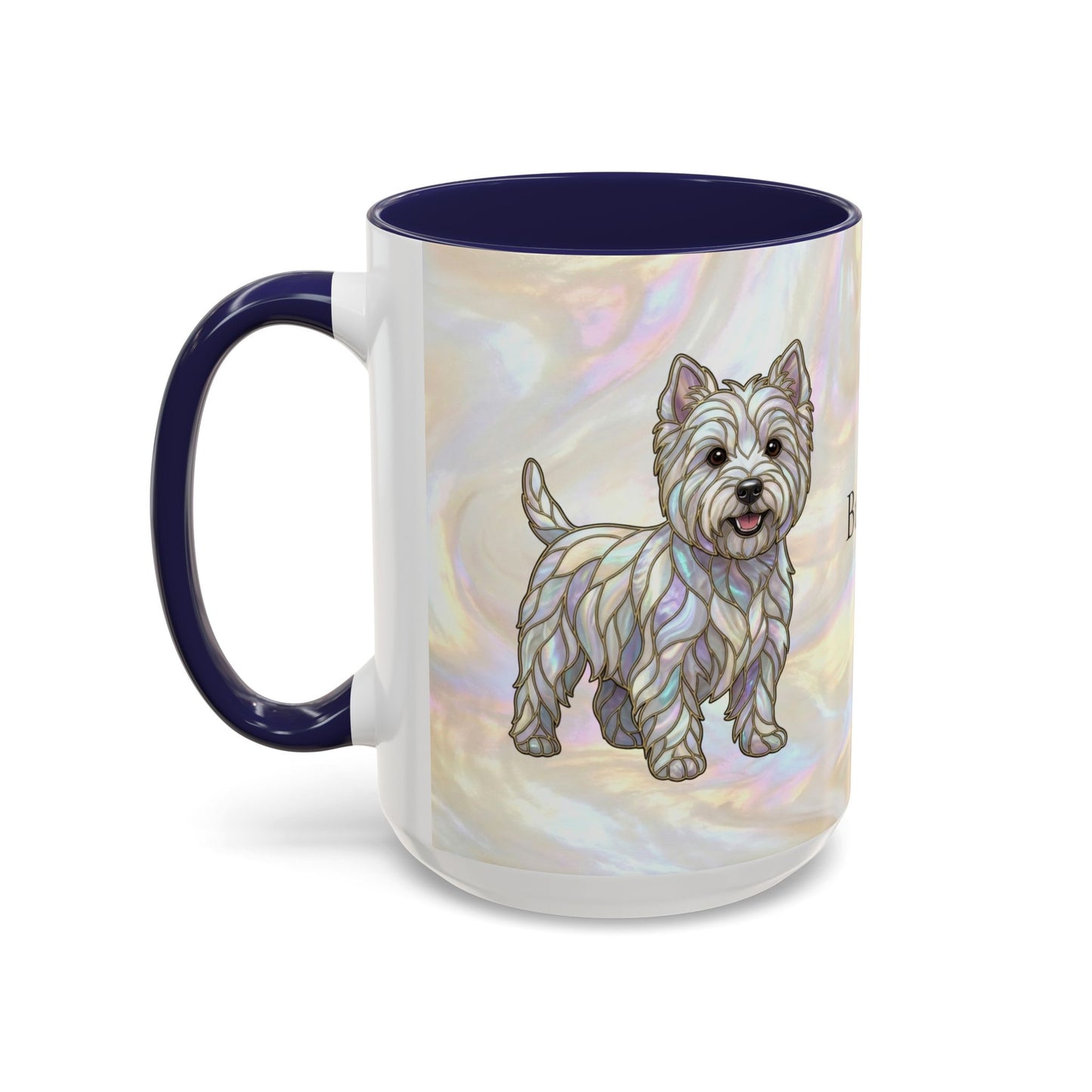 Westie Accent Coffee Mug – Stained Glass Design 11/15oz - 14650