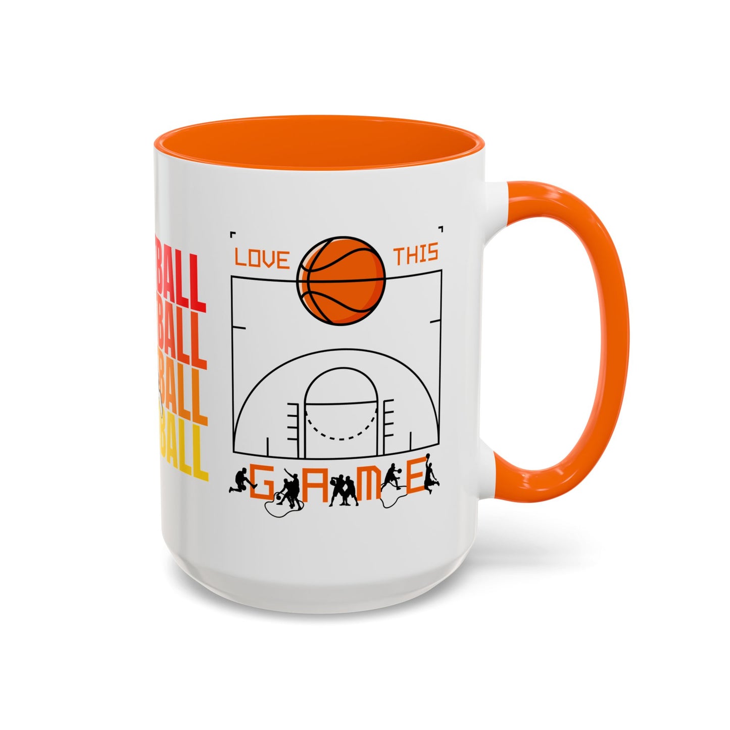 Basketball - Accent Coffee Mug (11, 15oz) - 10715