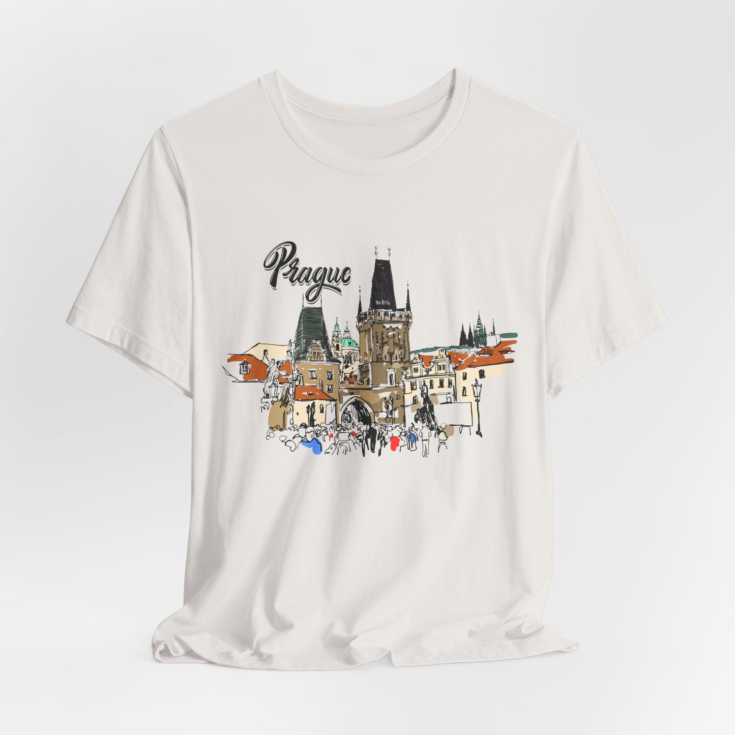 Prague Graphic Unisex Tee - Perfect Travel Souvenir - 12135