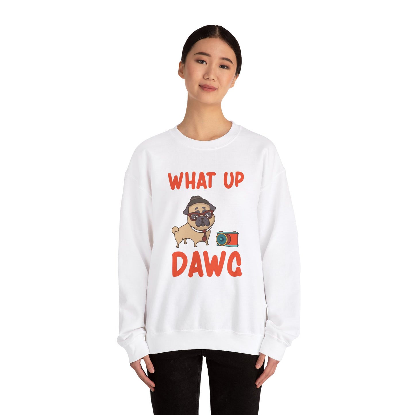 What up, Dawg - Unisex Heavy Blend™ Crewneck Sweatshirt