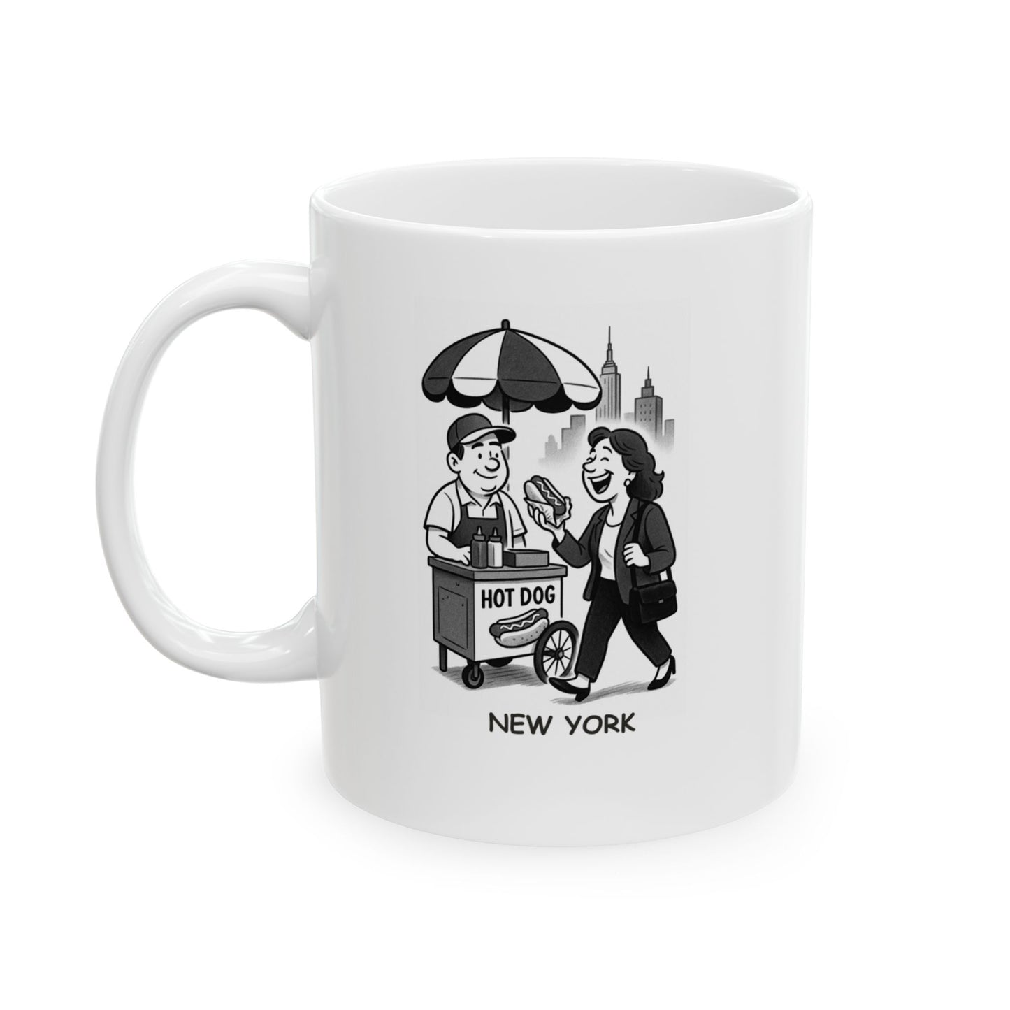 "New York: Where ‘street food’ is a five-star meal wrapped in foil." Ceramic Mug - 12859