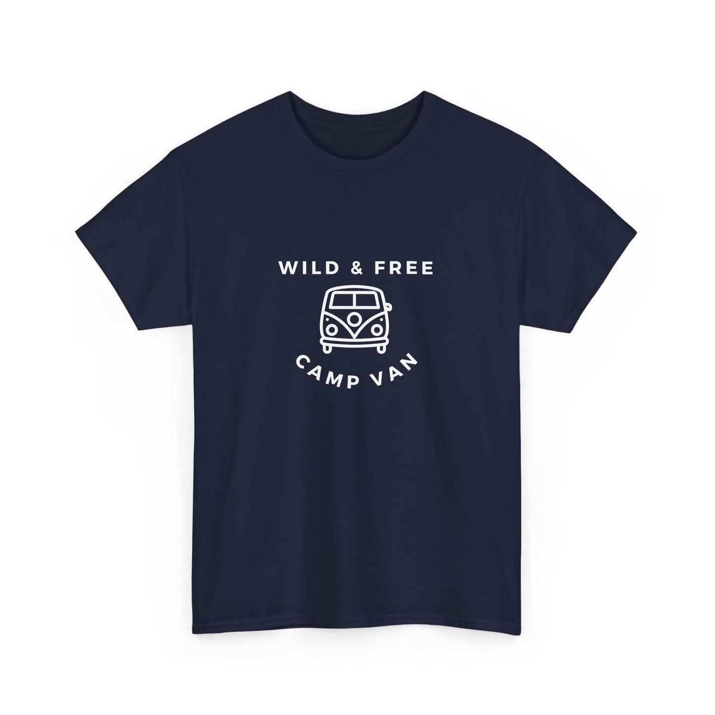 Wild & Free, Camp Van - Unisex Heavy Cotton Tee - 10567