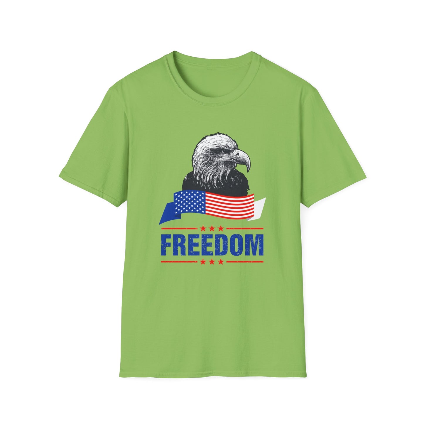 Eagle Freedom T-Shirt - Patriotic Tee for Independence Day, Memorial Day, Veteran's Day, Casual Wear, Gift for Freedom Lovers - 13738
