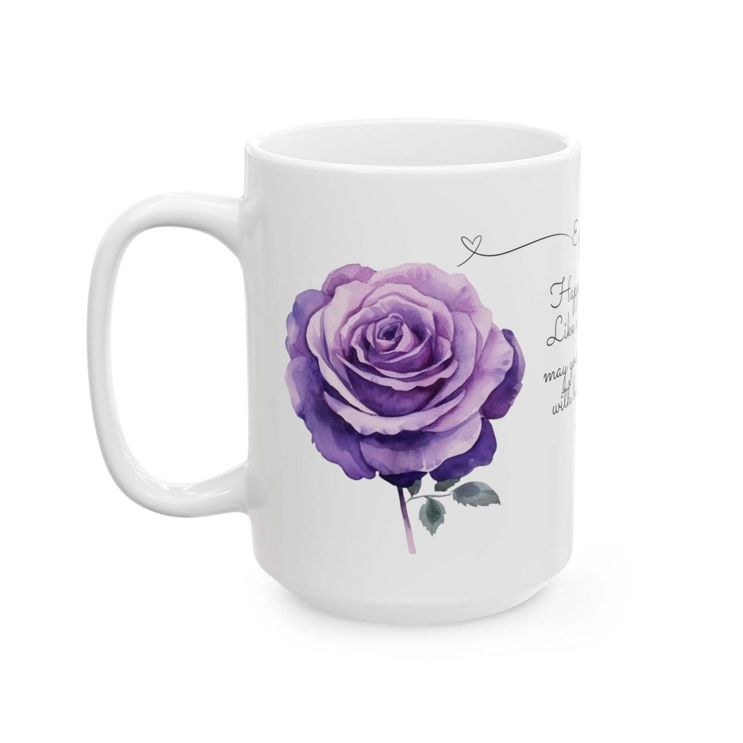 Sweet 16, June, Roses, Customized Ceramic Mug, (11oz, 15oz)