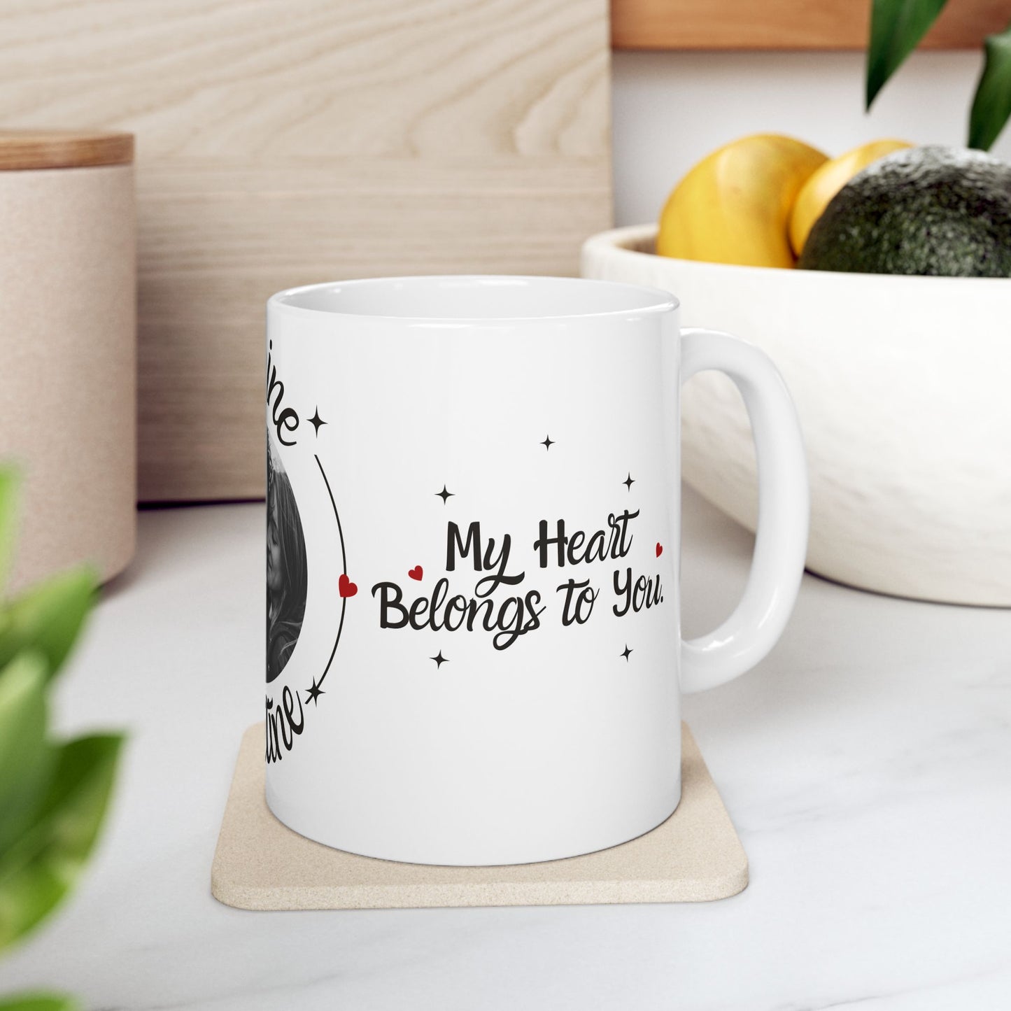 Be My Valentine, Photo Customizable - Ceramic Mug, (11oz, 15oz) - 11562
