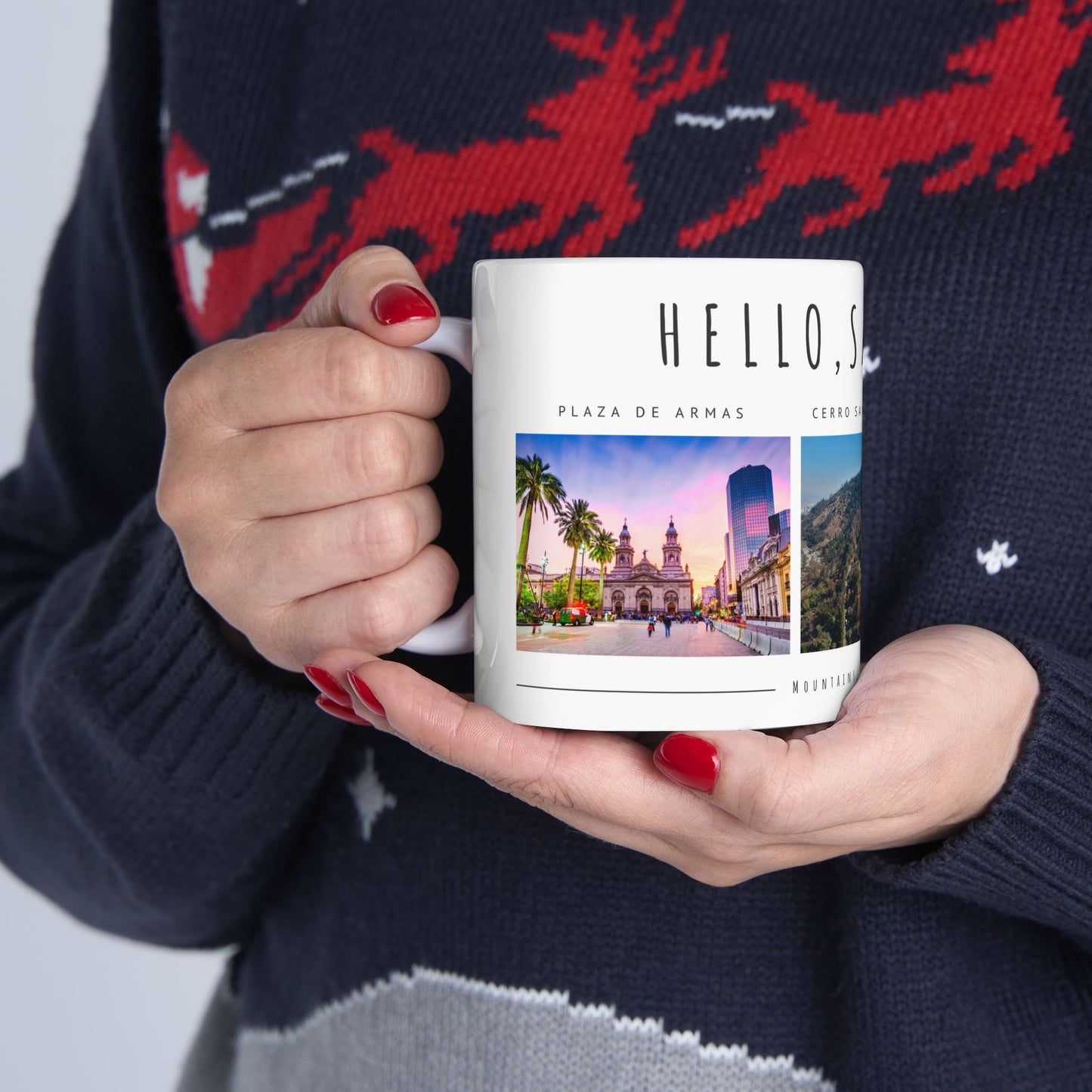Hello, Santiago! Scenic Ceramic Mug - 11oz & 15oz - 12102