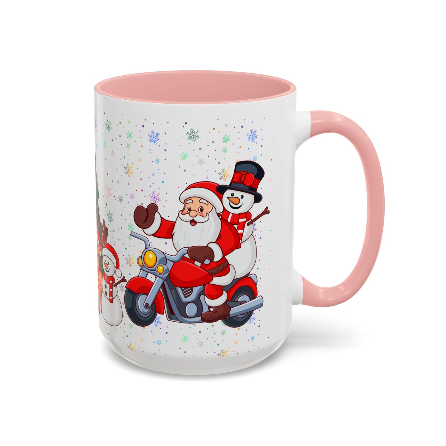 Christmas Party, Santa, Snowman & Reindeer - Accent Coffee Mug (11, 15oz) - 10427