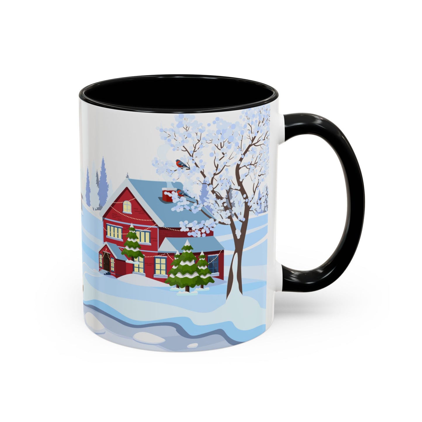 Winter Day Outside - Accent Coffee Mug (11, 15oz) - 10453