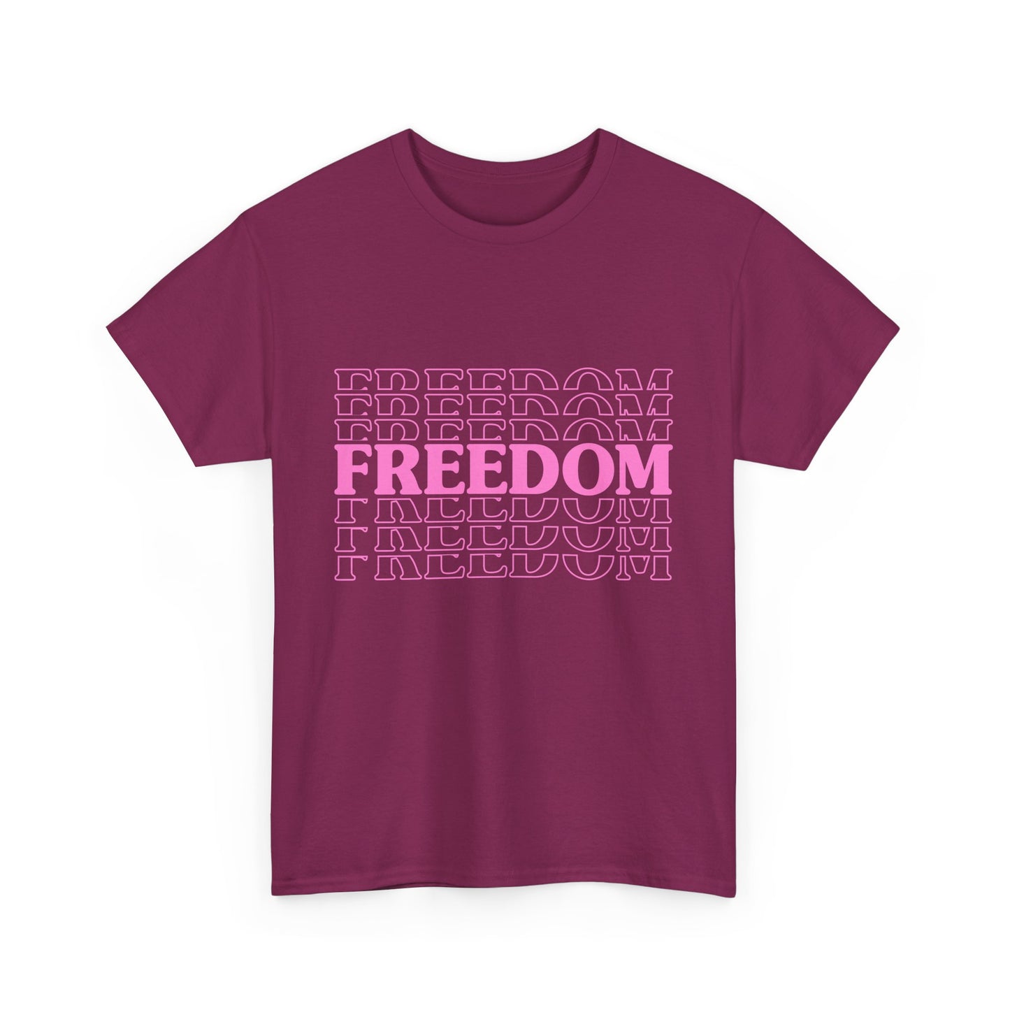 Bold Freedom Graphic Tee, Unisex Heavy Cotton Shirt, Casual Wear, Gift for Freedom Lovers, Statement T-Shirt, Everyday Essentials - 13518