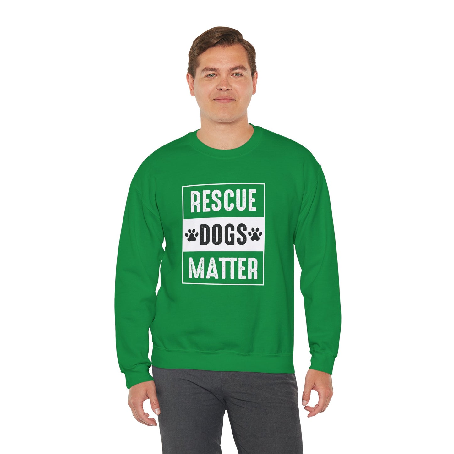 Rescue Dogs Matter - Unisex Heavy Blend™ Crewneck Sweatshirt