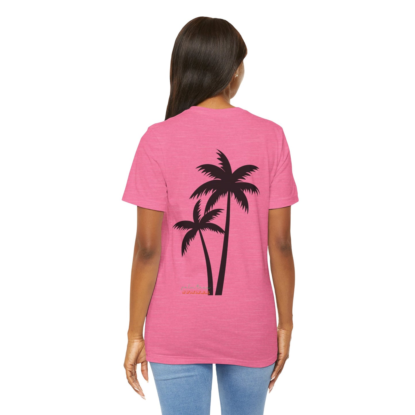 Summer, Palm Tree - Unisex Jersey Short Sleeve Tee