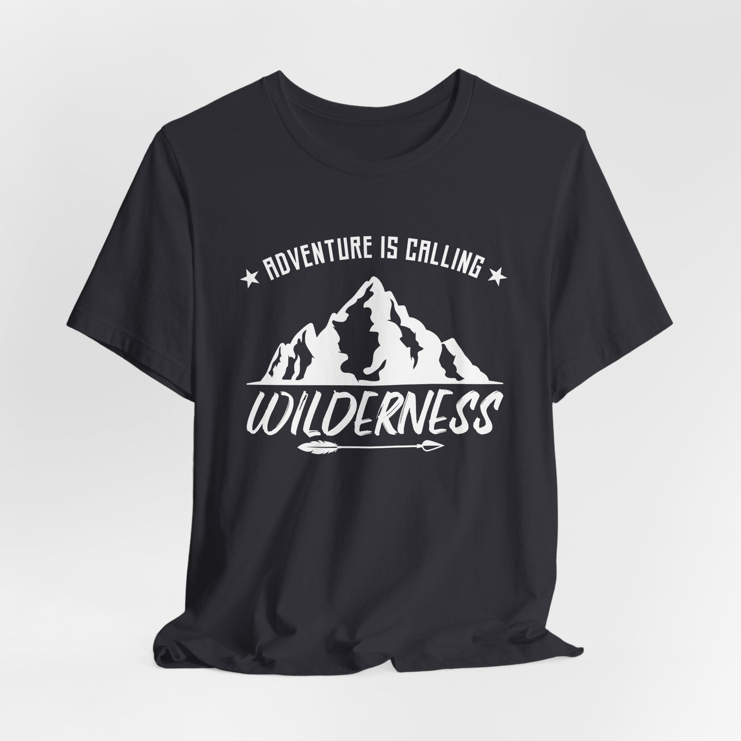 Camping: Adventure Is Calling, Wilderness - Unisex Jersey Short Sleeve Tee - 12585